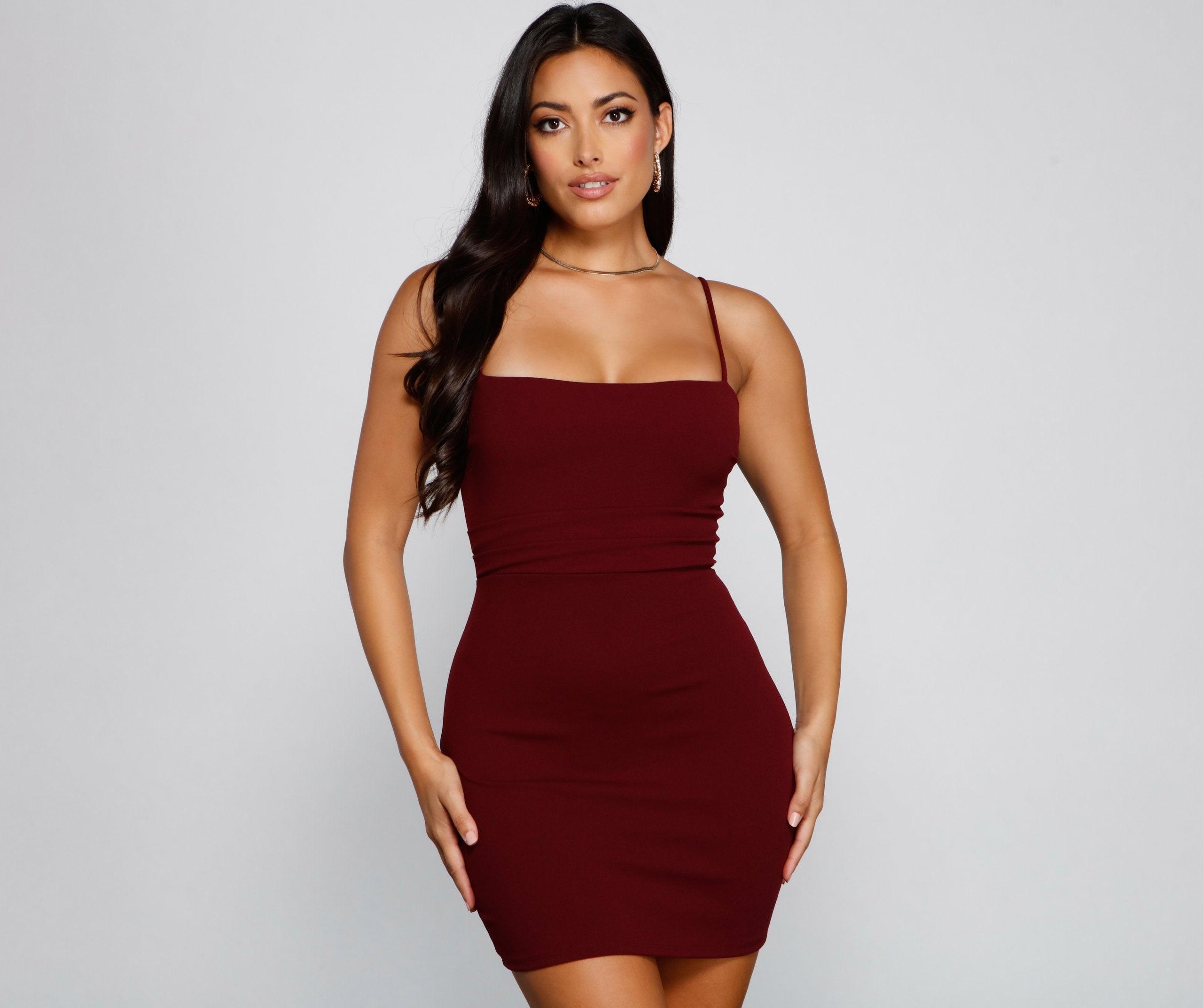 Play It Cool Crepe Mini Dress - Lady Occasions