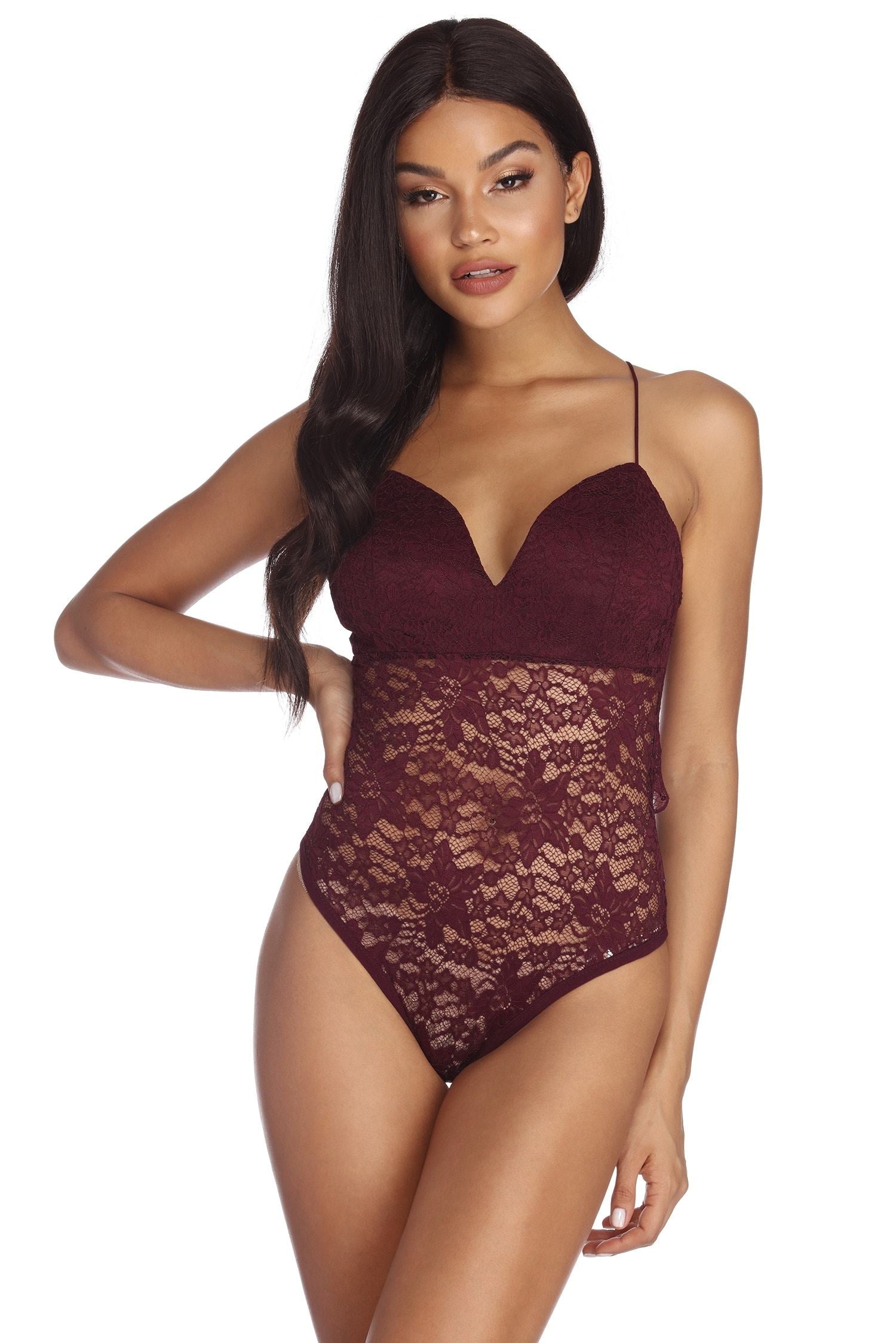 Sweet As Lace Bodysuit - Lady Occasions