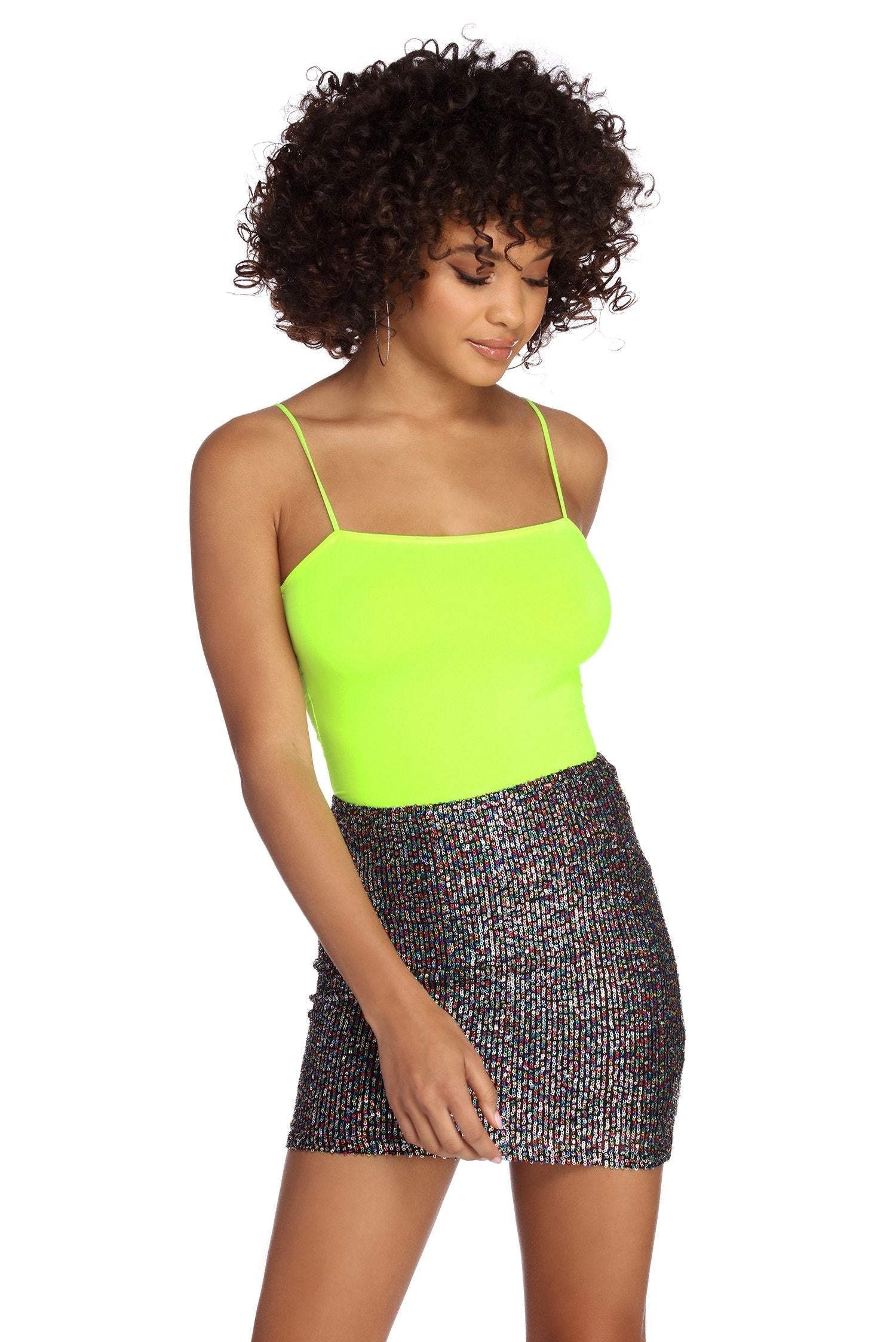 Neon Lights Tank Top - Lady Occasions