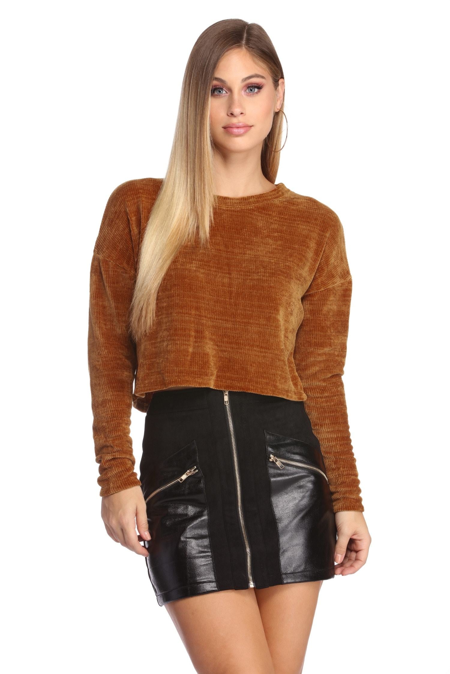 Chenille With You Pullover Top - Lady Occasions