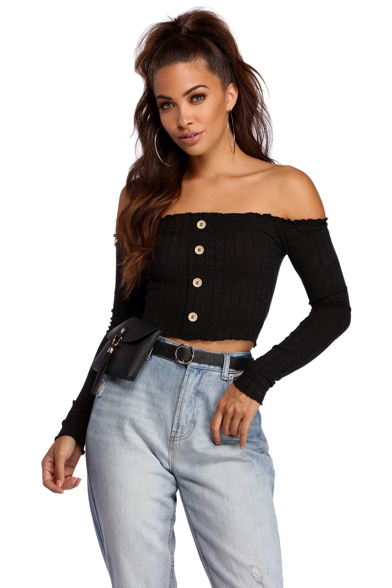 Get Stylish With Knit Crop Top - Lady Occasions