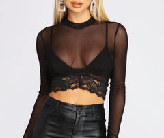 Mesh To Impress Crop Top - Lady Occasions