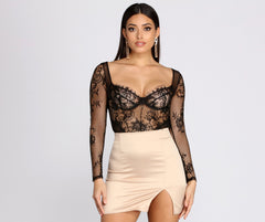 Sheer Ambition Lace Bodysuit