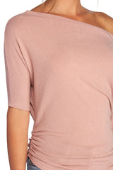 On Deck Ruched Knit Top - Lady Occasions