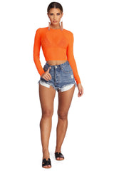 Hot Mesh Crop Top - Lady Occasions