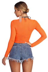 Hot Mesh Crop Top - Lady Occasions