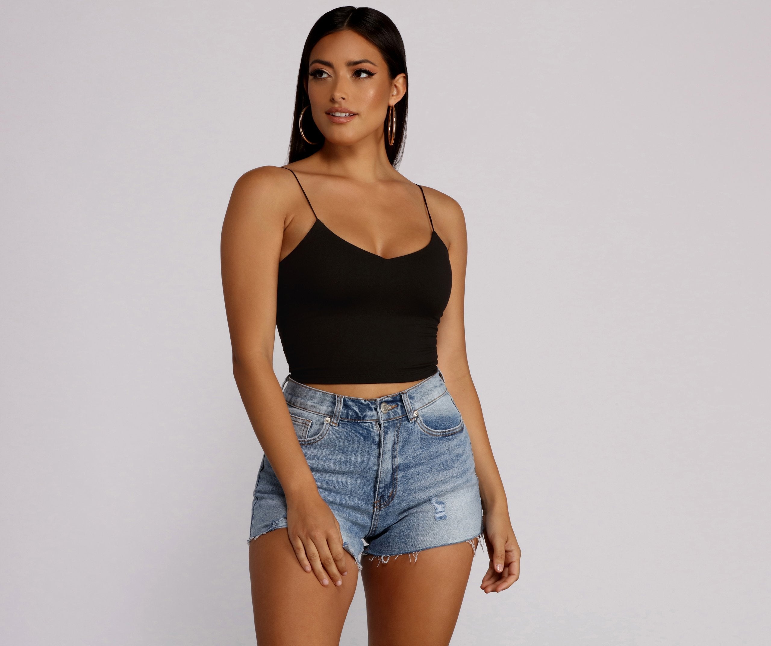 Girl Next Door Cropped Tank - Lady Occasions