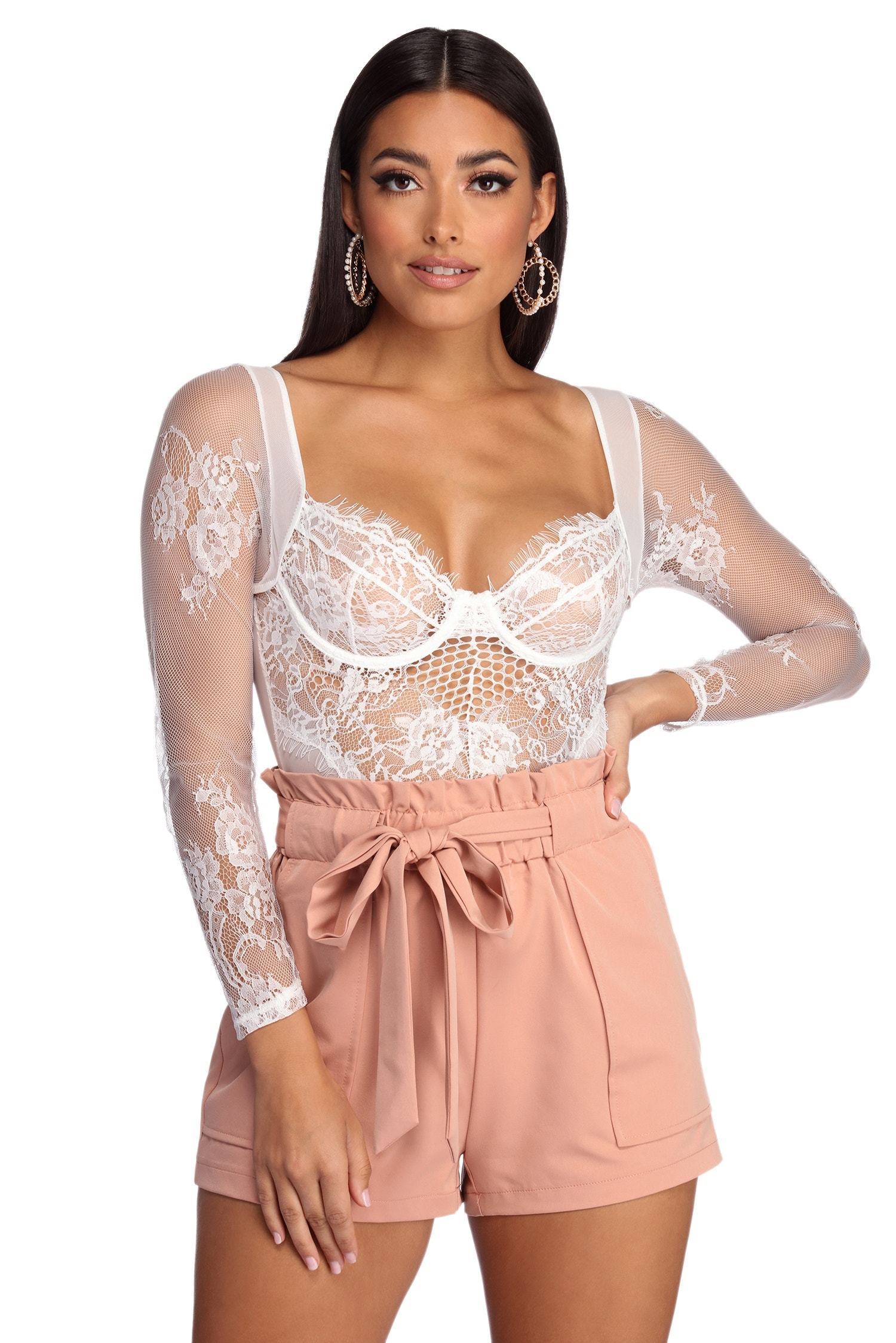 Sheer Ambition Lace Bodysuit