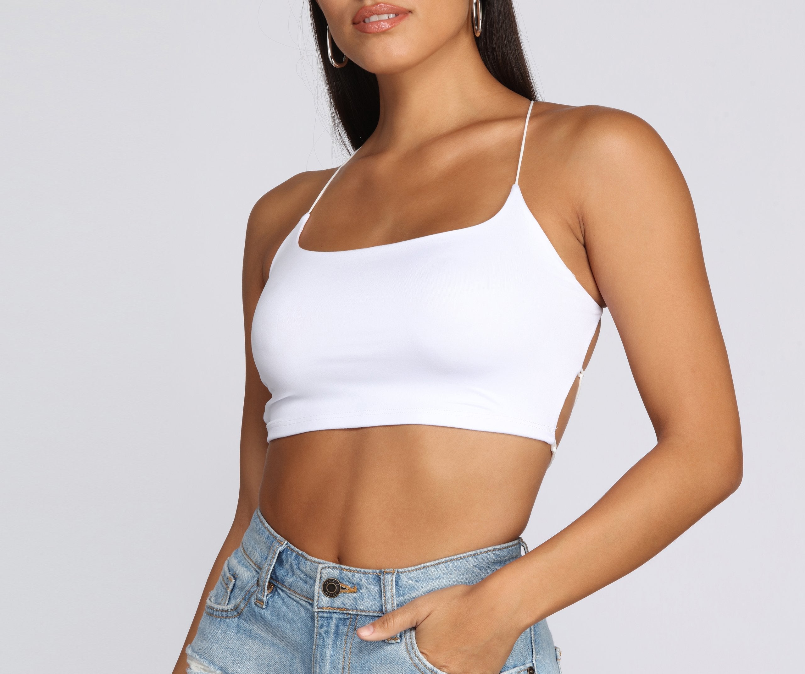 Strapped In Style Crop Top - Lady Occasions