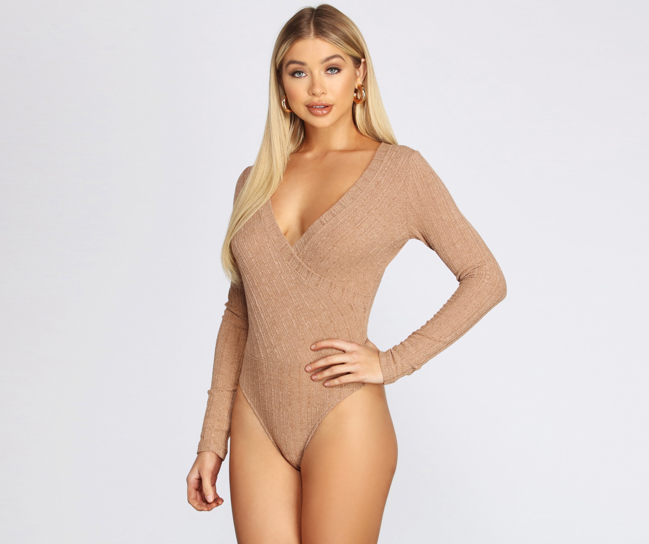 Chill For A Bit Knit Bodysuit - Lady Occasions