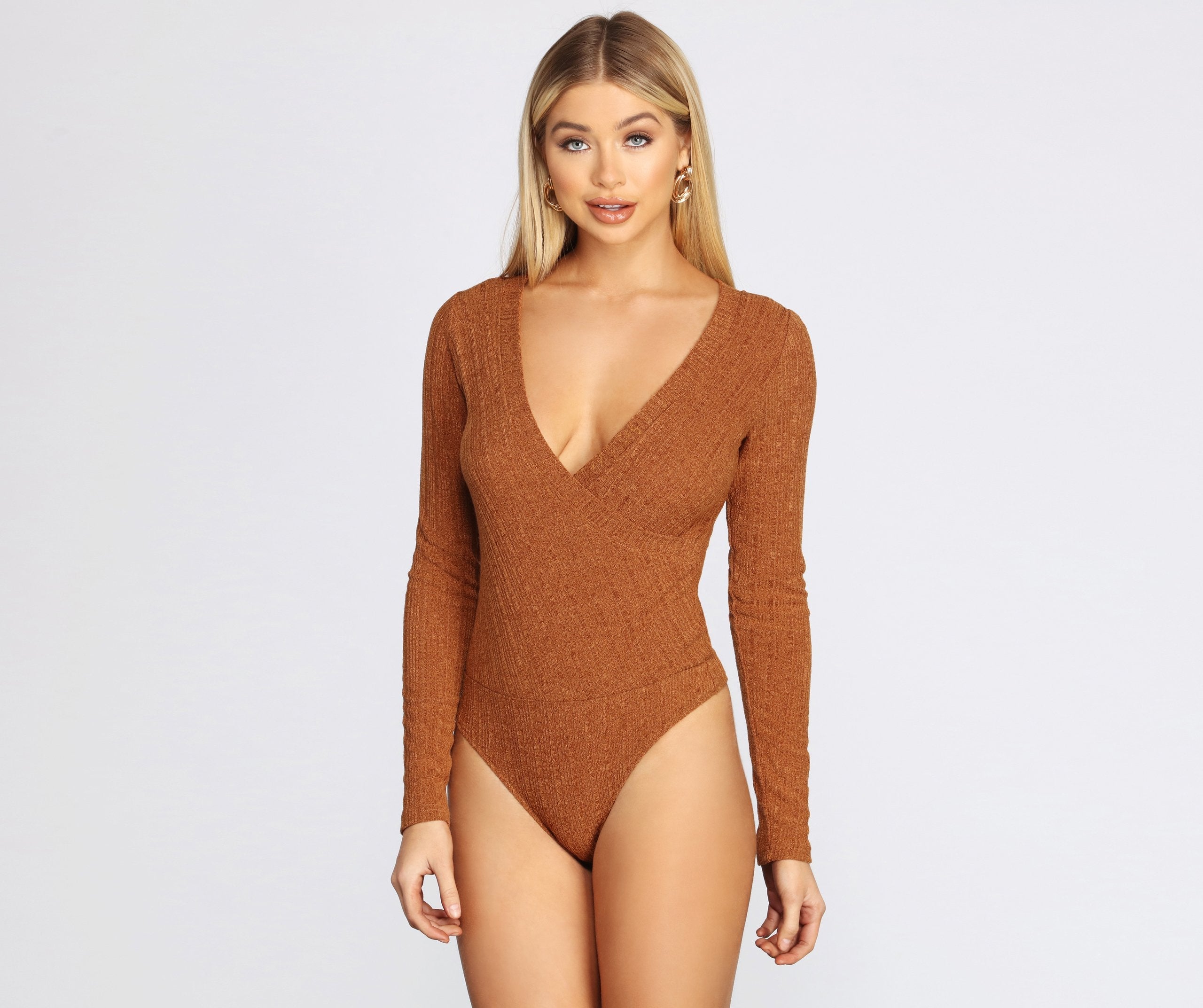 Chill For A Bit Knit Bodysuit - Lady Occasions