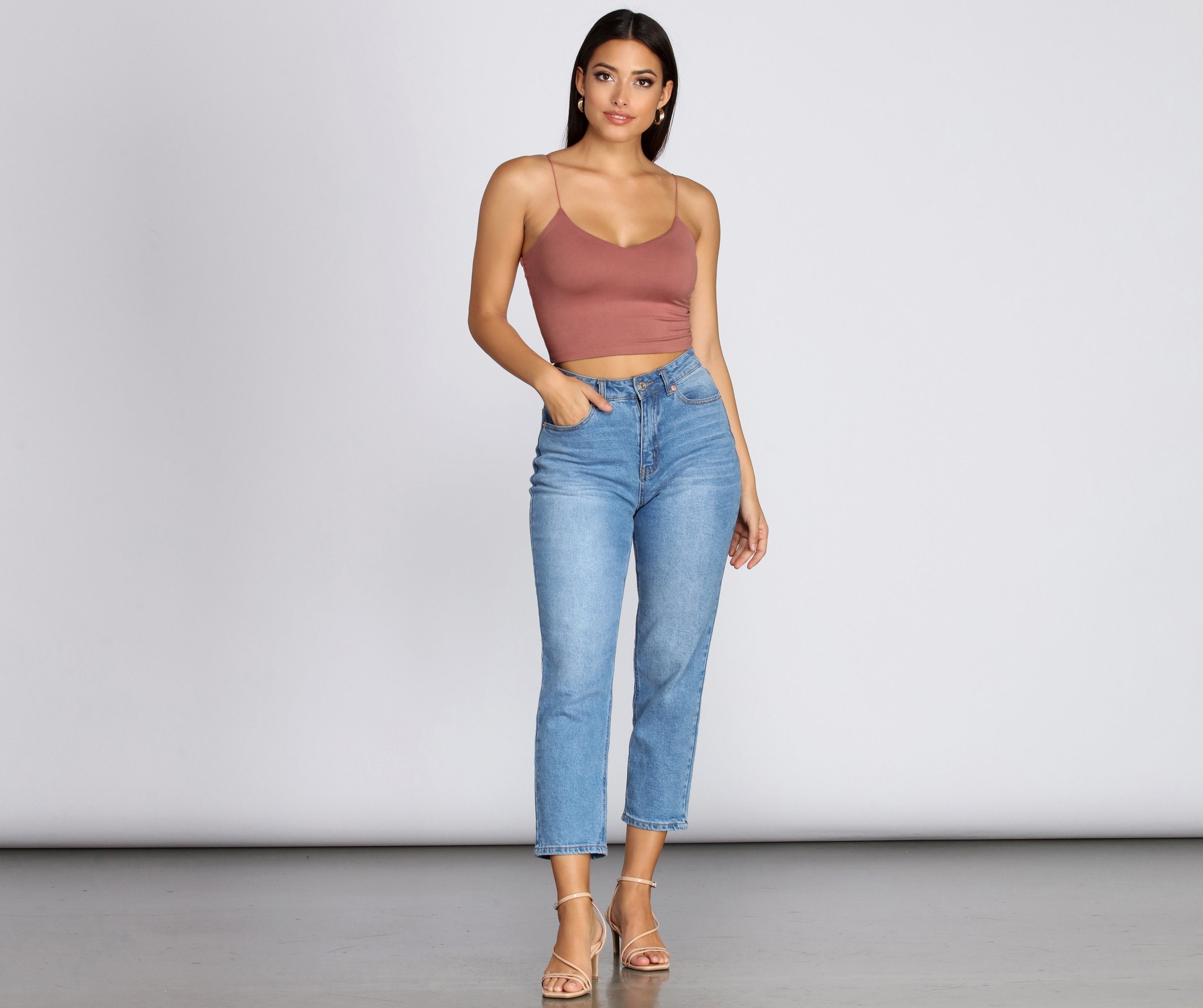 Girl Next Door Cropped Tank - Lady Occasions