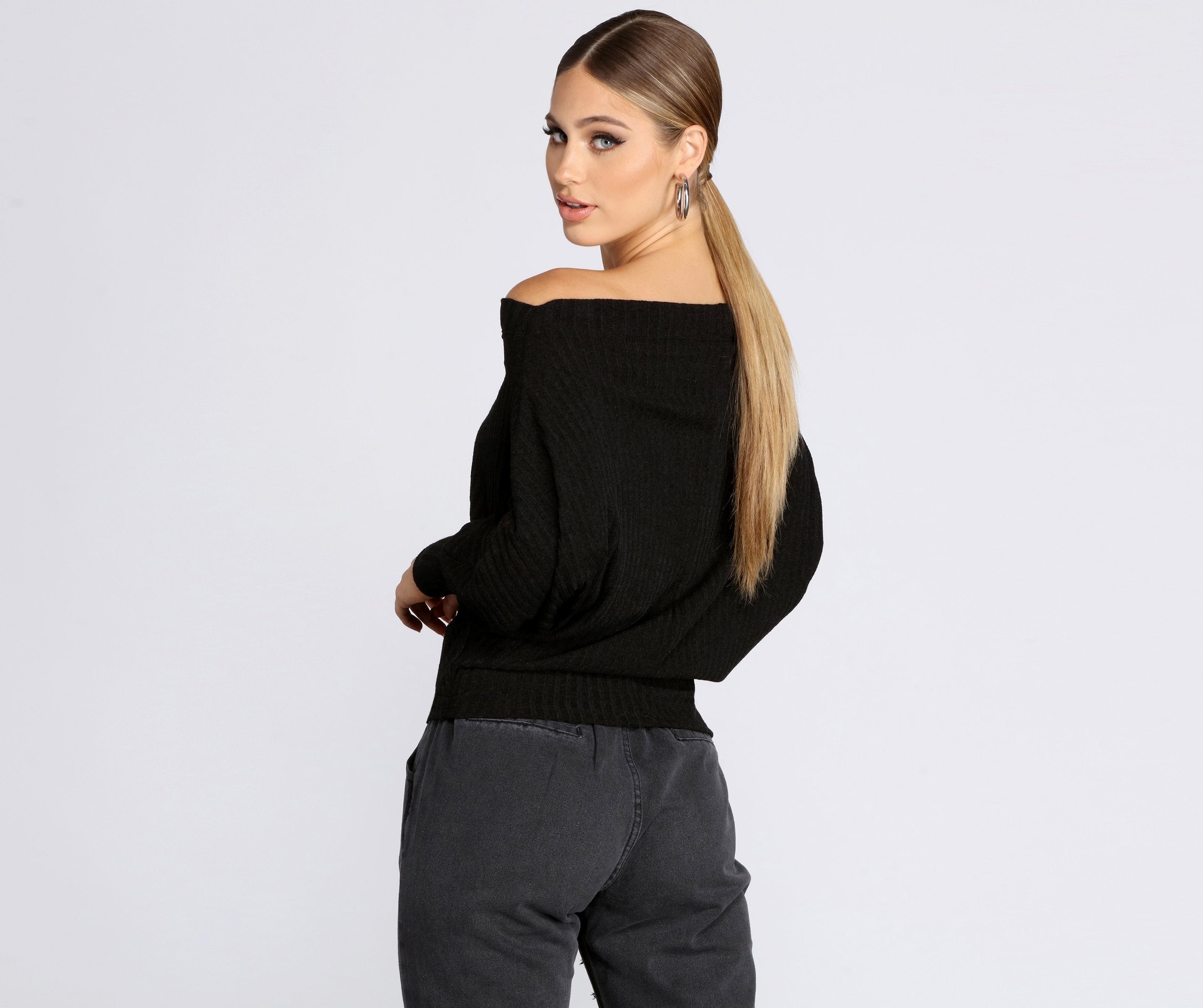 Comfy Chic Ribbed Knit Top - Lady Occasions