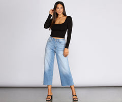 Basic Babe Scoop Top - Lady Occasions