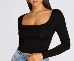 Basic Babe Scoop Top - Lady Occasions