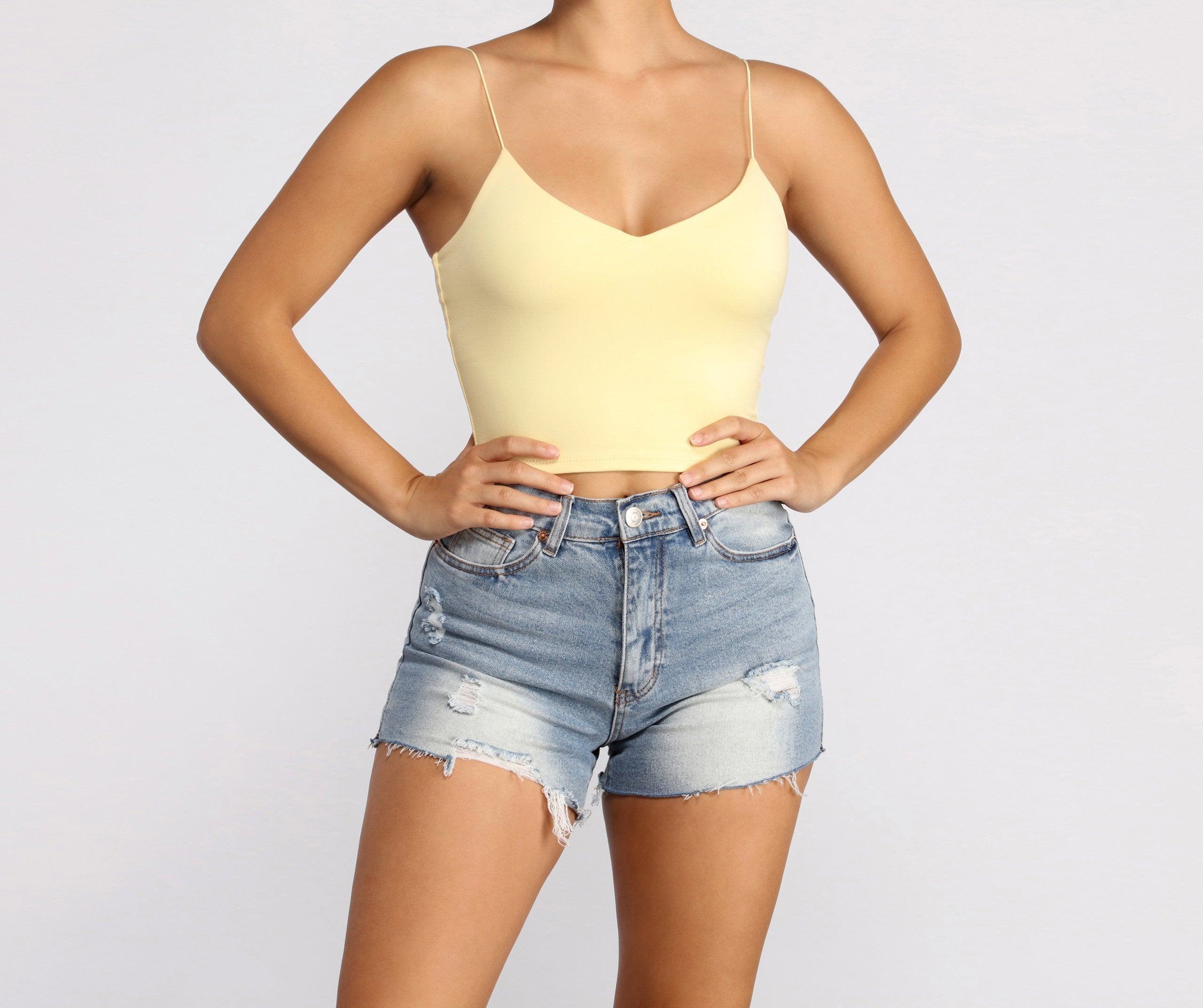 Girl Next Door Cropped Tank - Lady Occasions