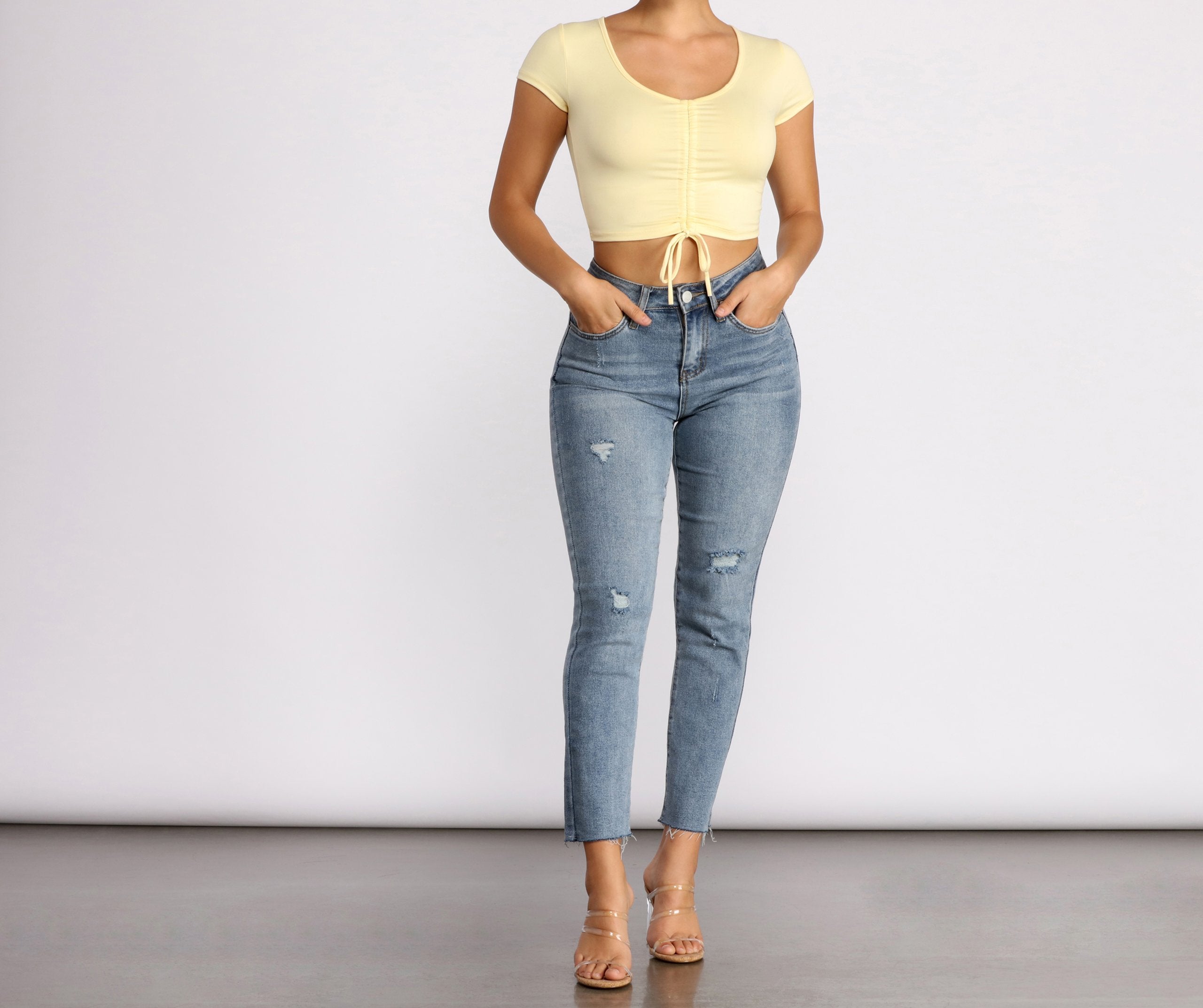 Basic Little Crop Top - Lady Occasions