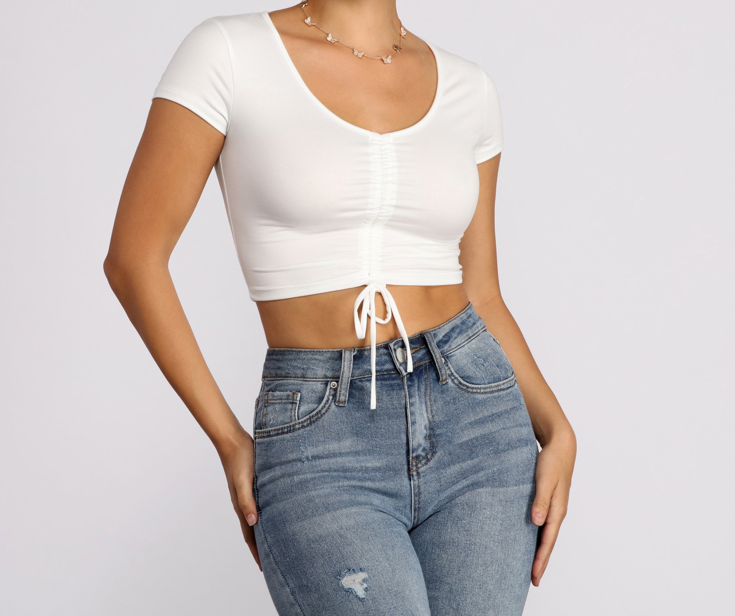 Basic Little Crop Top - Lady Occasions