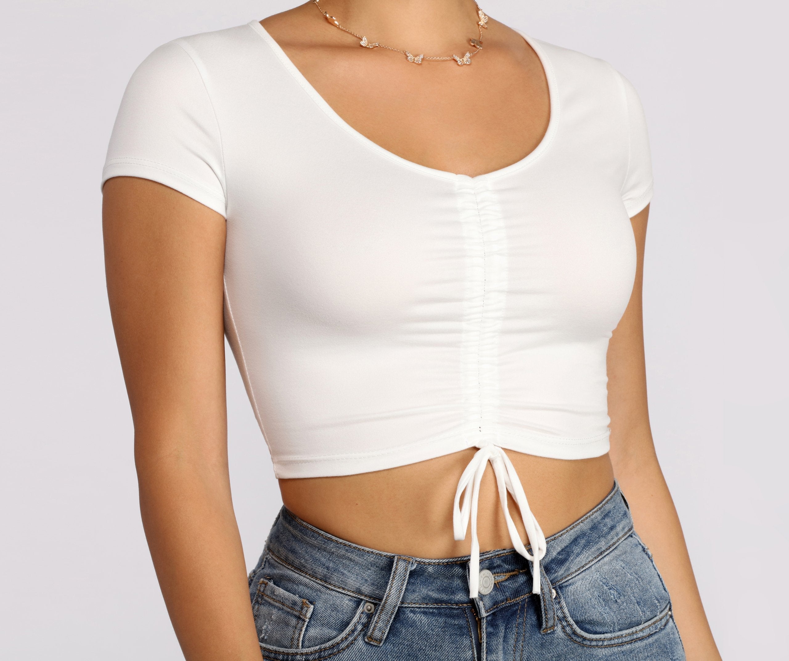 Basic Little Crop Top - Lady Occasions