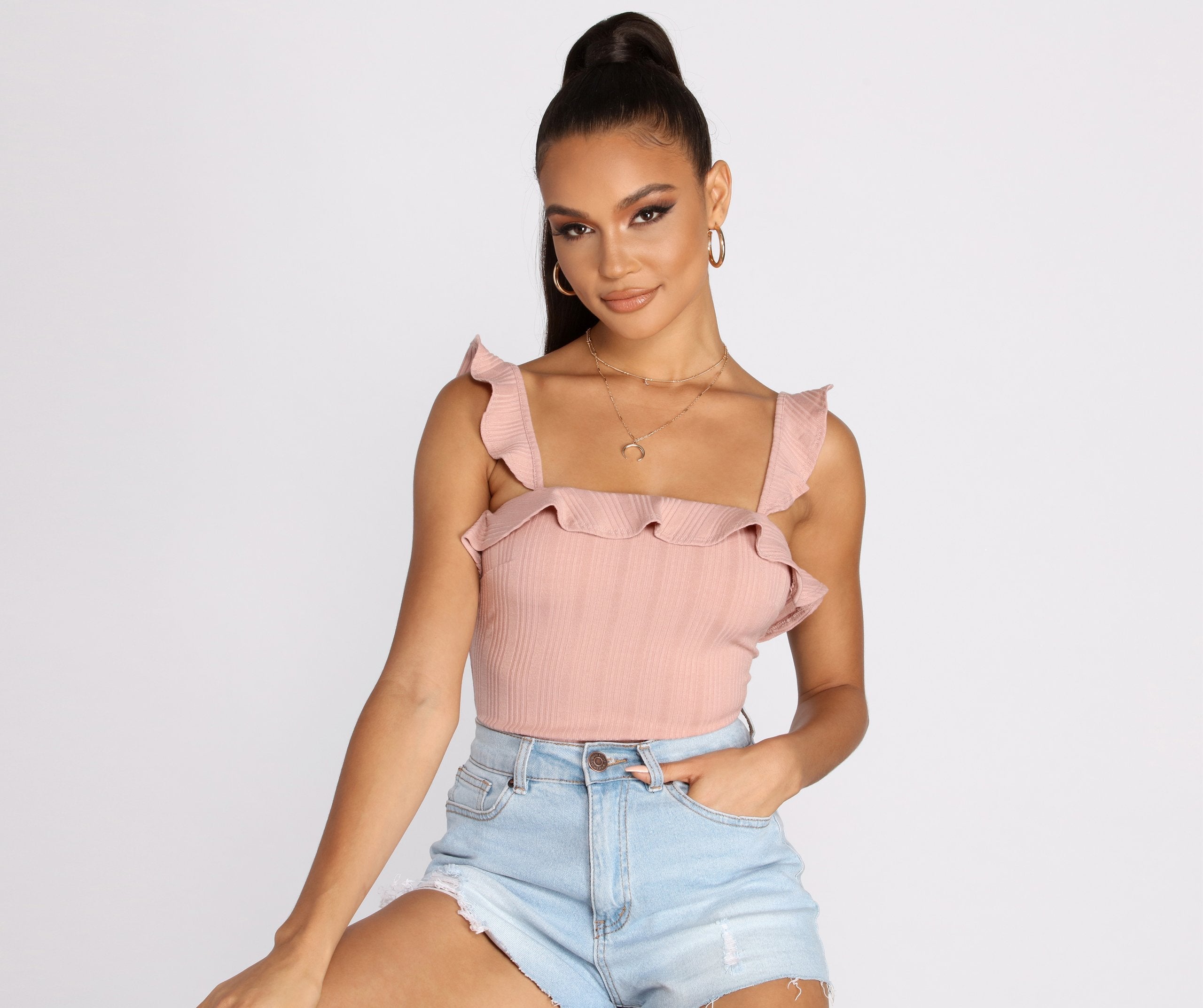 Ruffled With Style Bodysuit - Lady Occasions