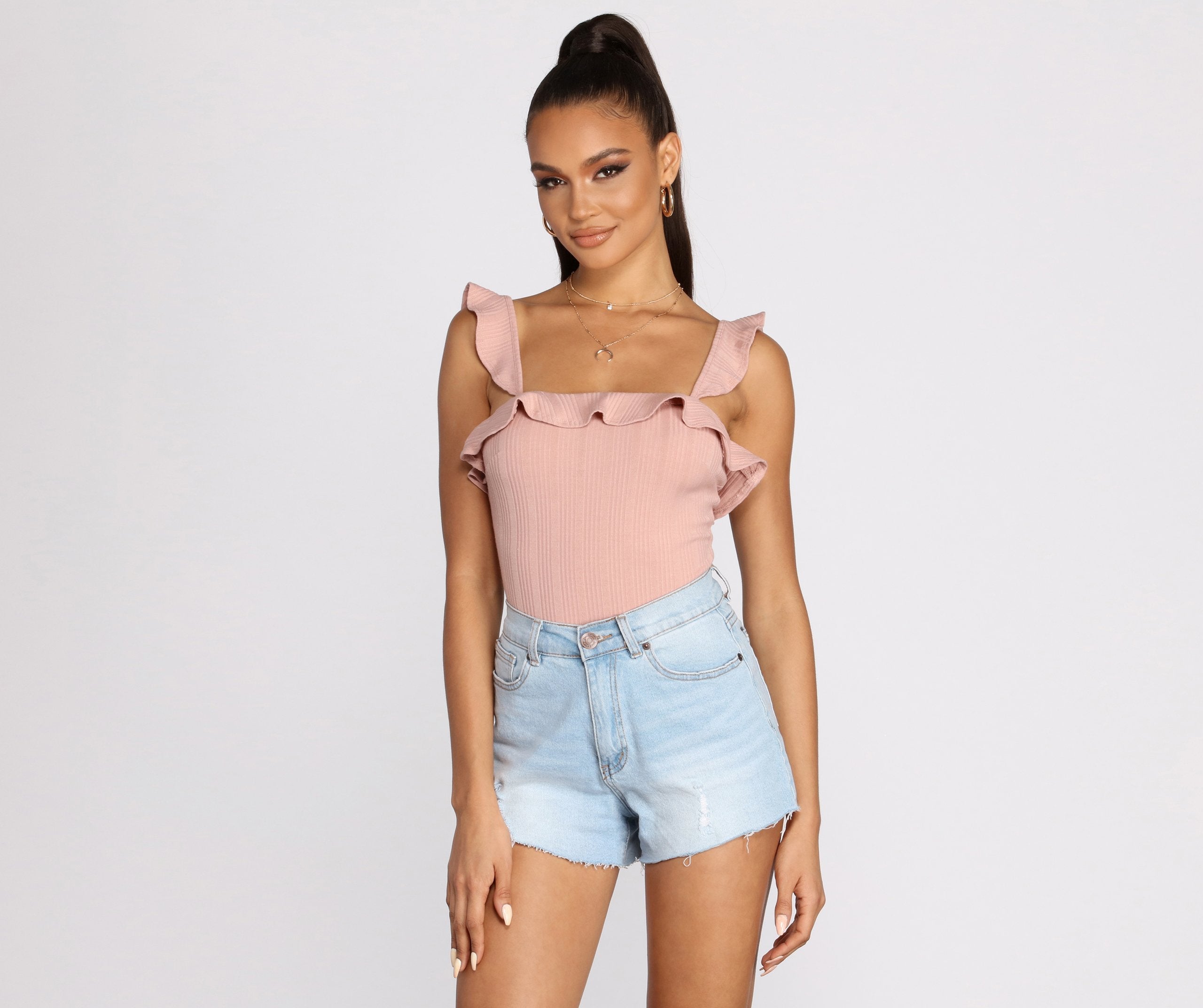 Ruffled With Style Bodysuit - Lady Occasions