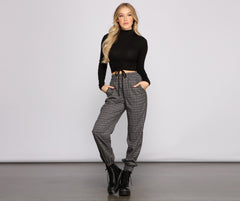 Such A Trendy Vibe Ribbed Knit Crop Top - Lady Occasions