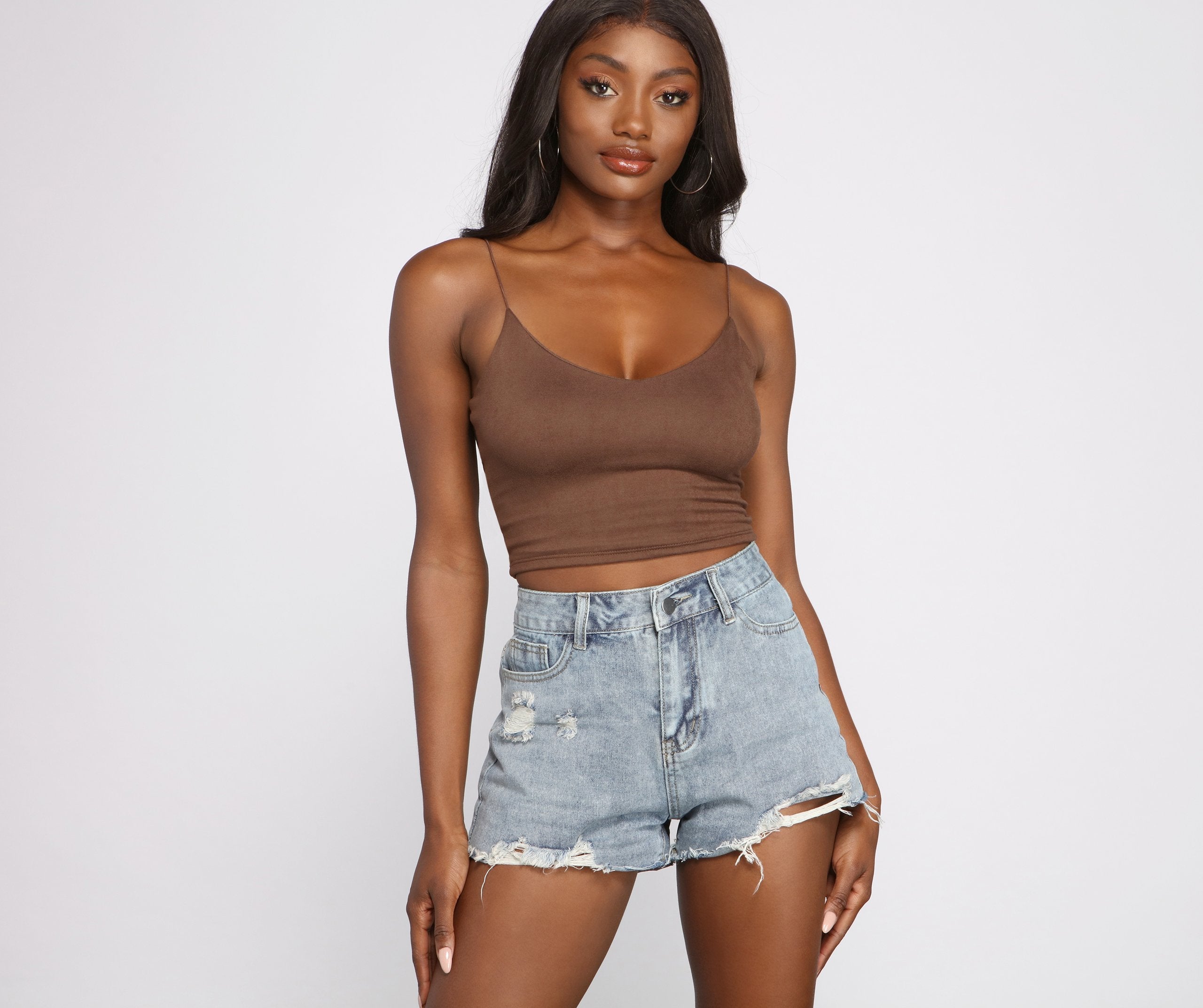 Girl Next Door Cropped Tank - Lady Occasions