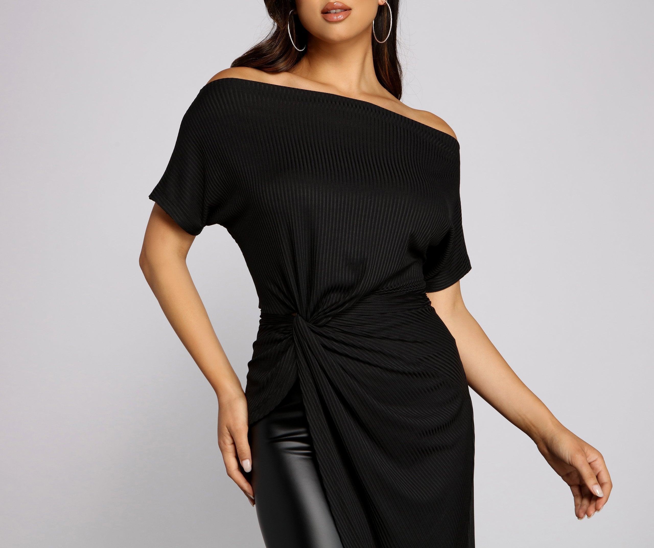 Off-The-Shoulder Asymmetrical Top - Lady Occasions