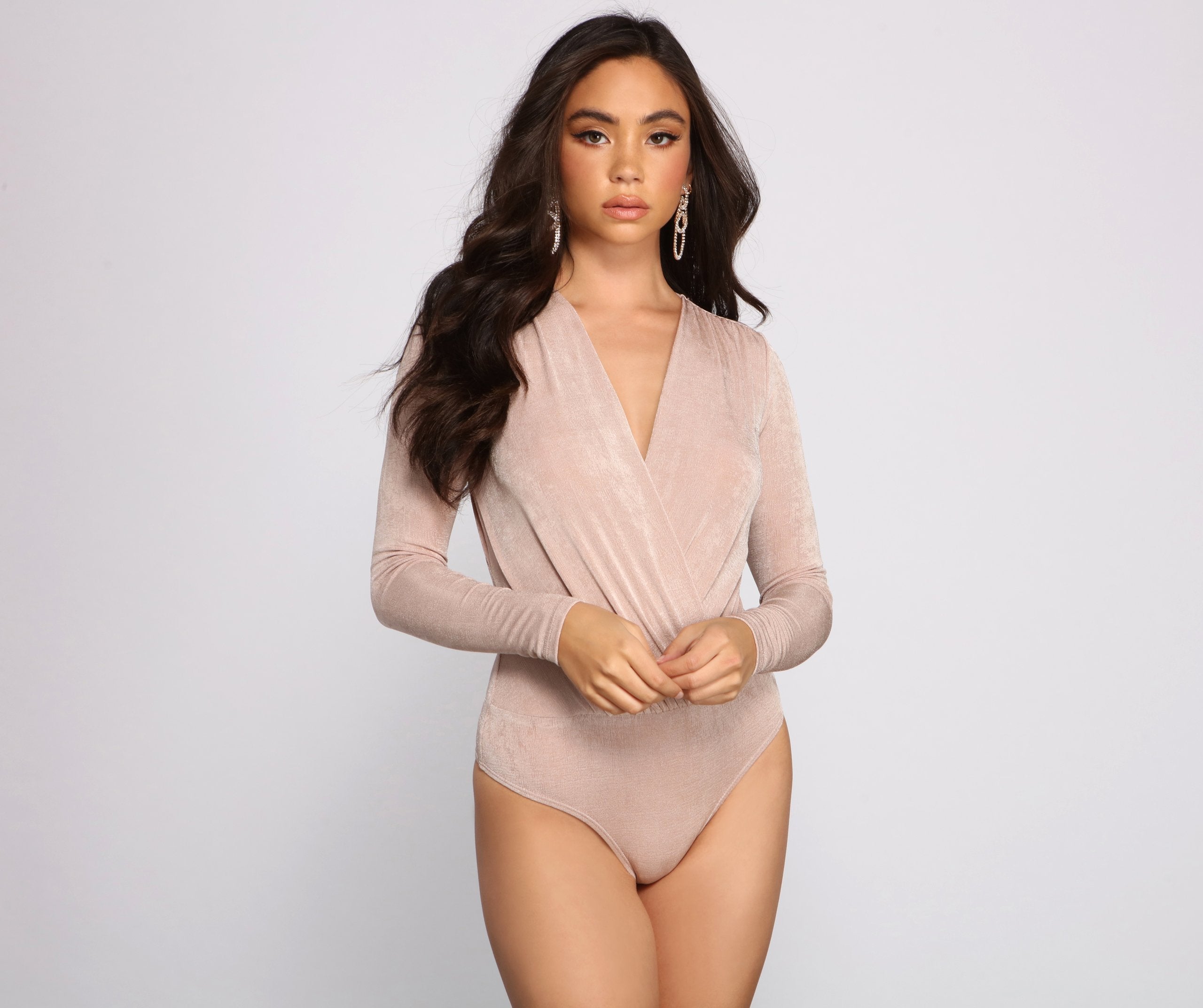 Chic Style Long Sleeve Bodysuit - Lady Occasions