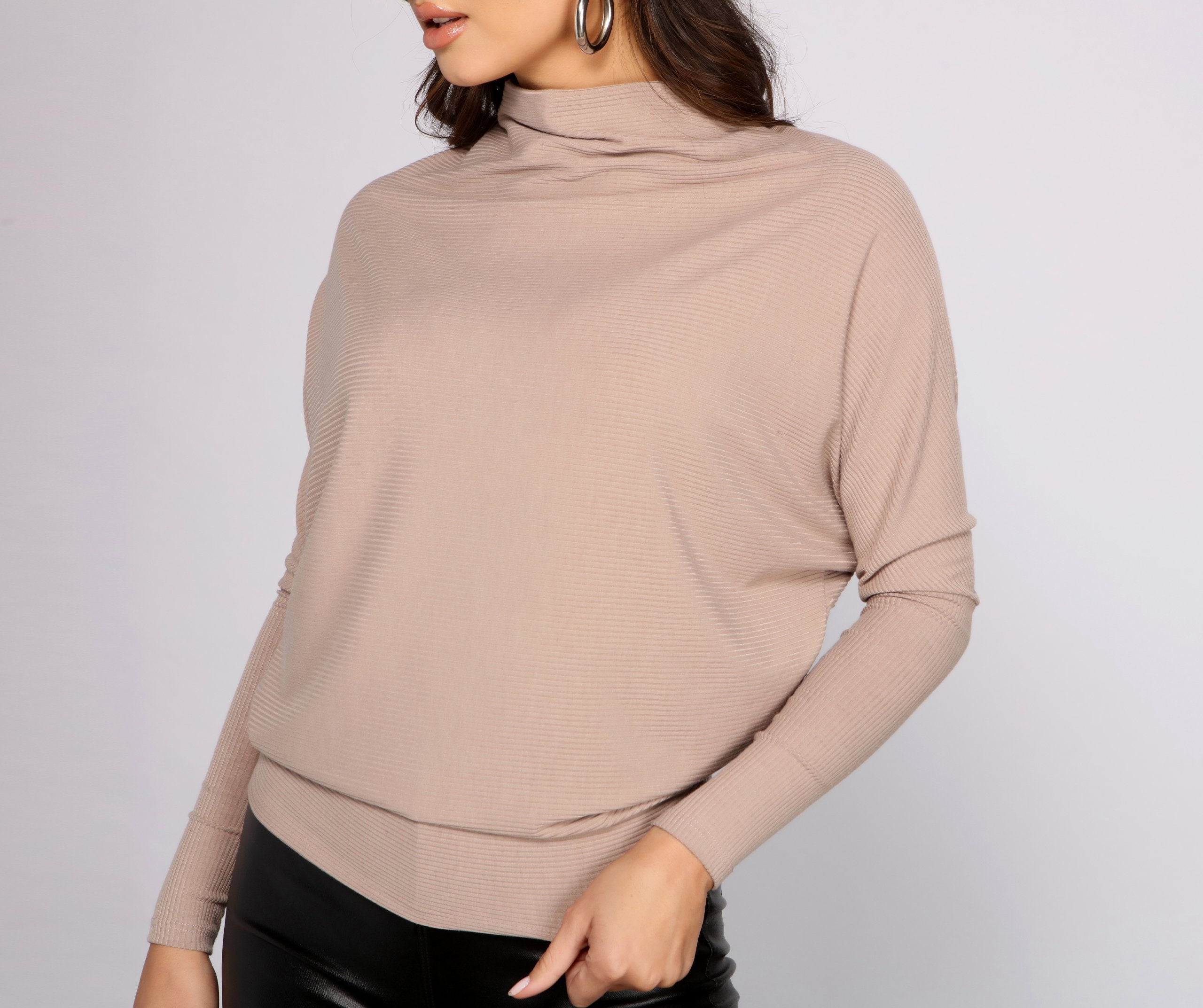 Cozy-Chic Turtleneck Top - Lady Occasions