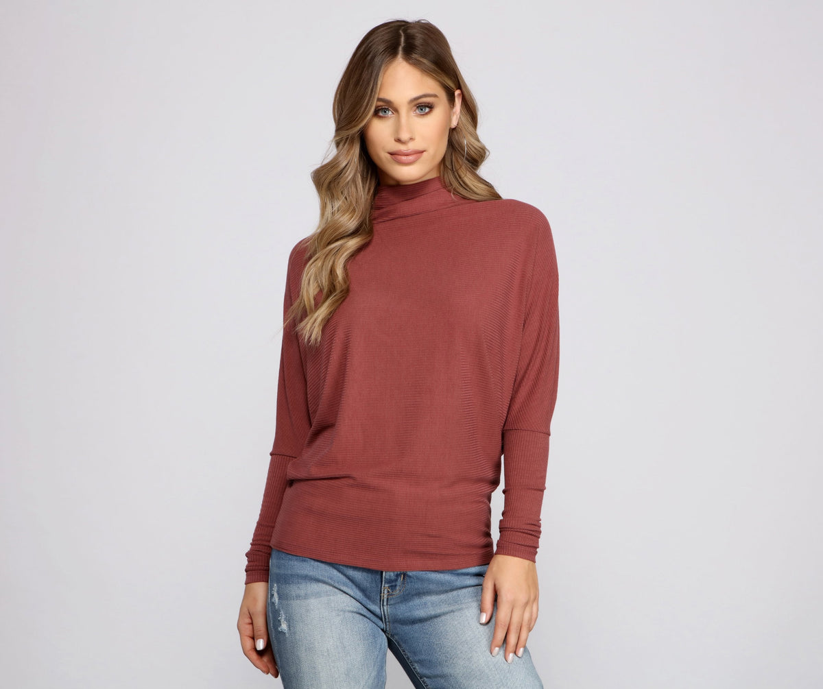 Cozy-Chic Turtleneck Top - Lady Occasions