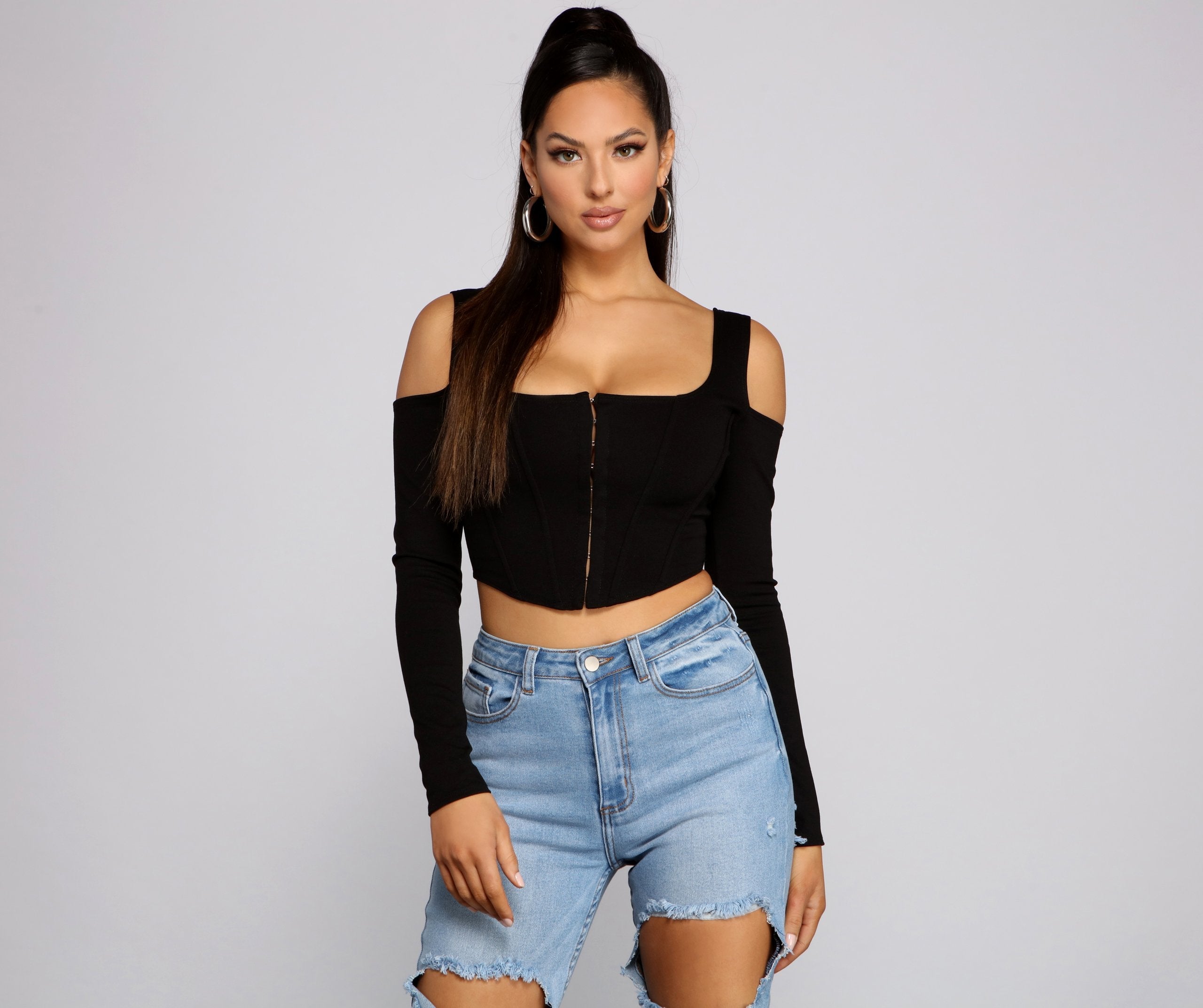 She's So Trendy Corset Crop Top