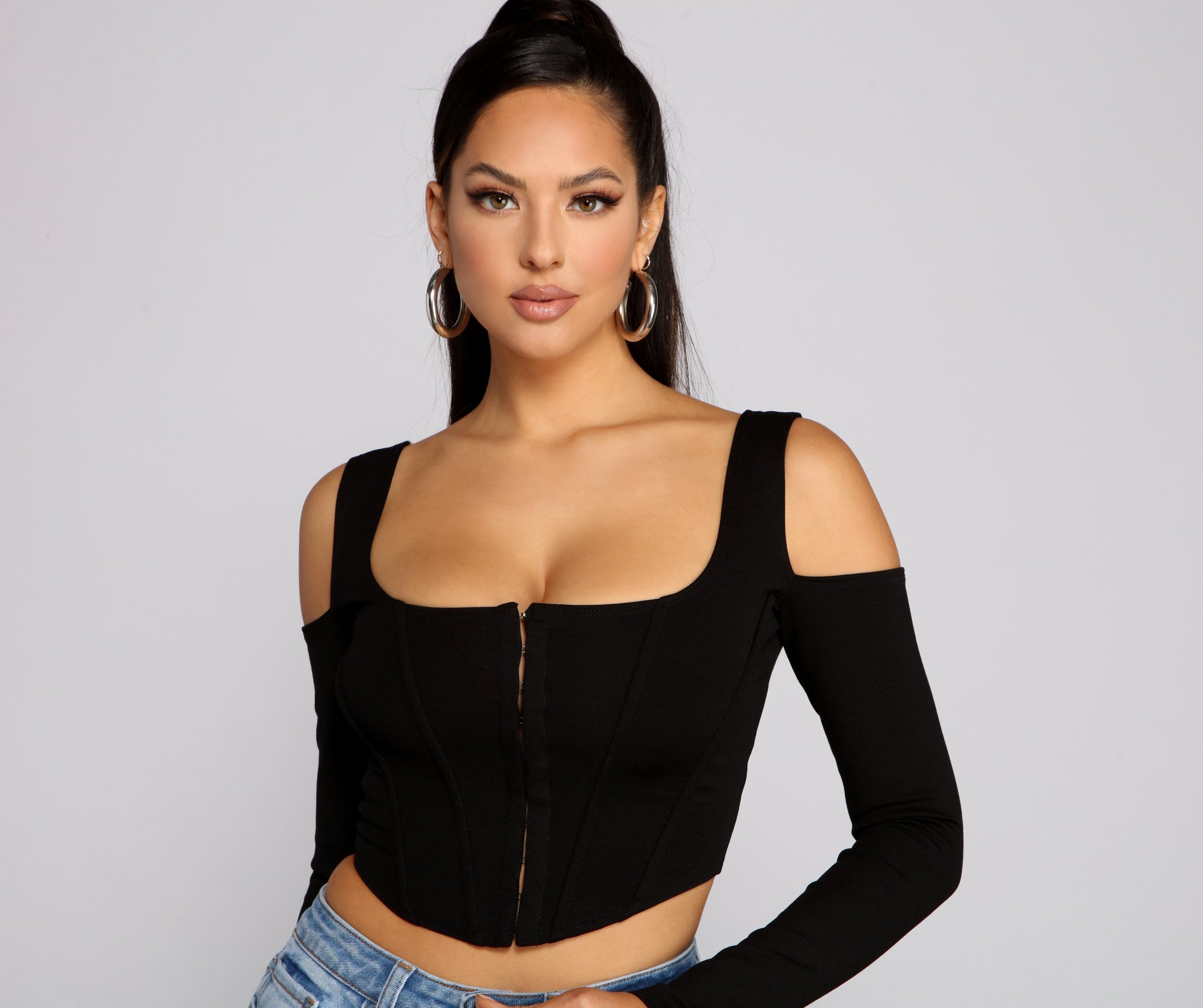 She's So Trendy Corset Crop Top