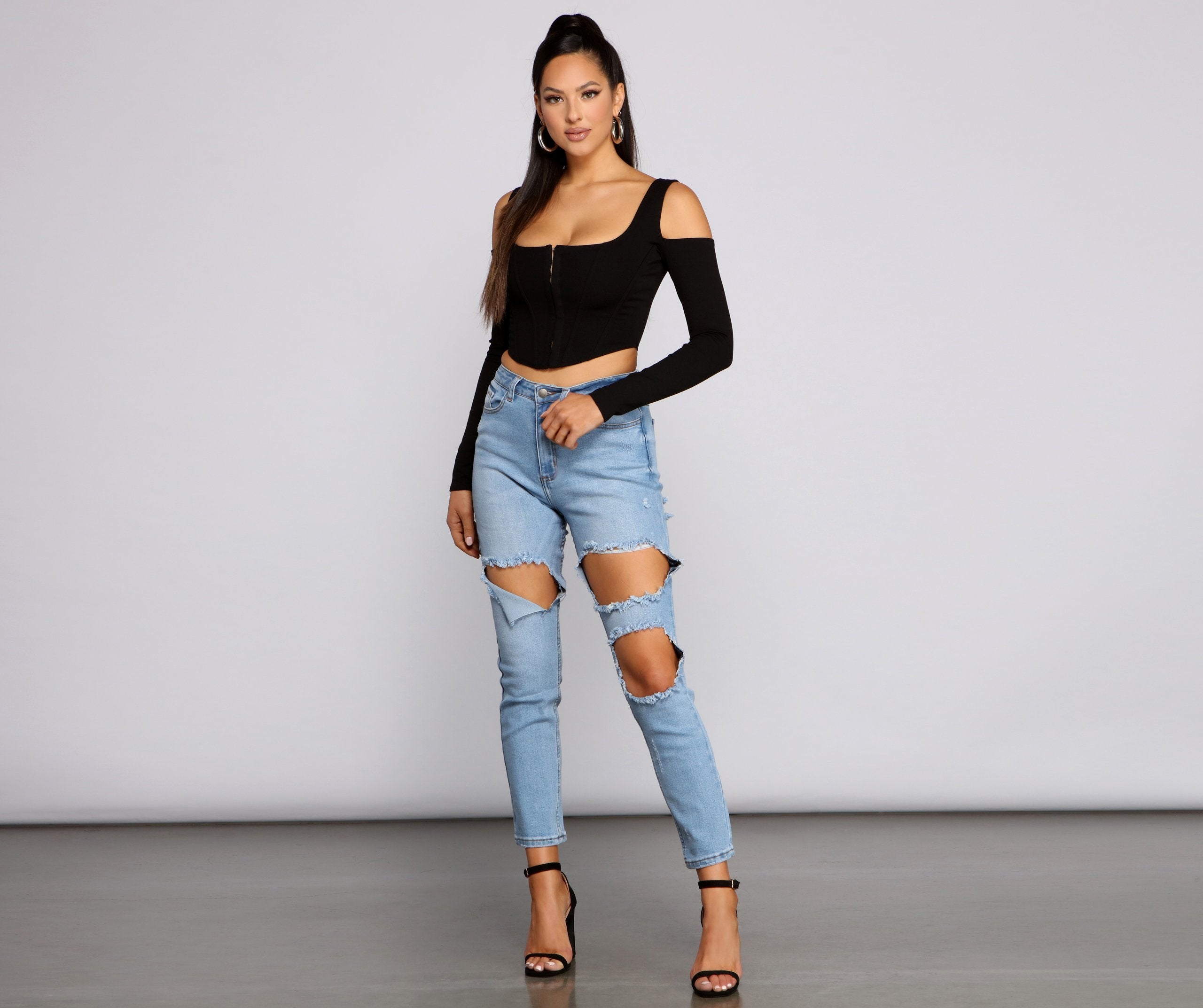 She's So Trendy Corset Crop Top