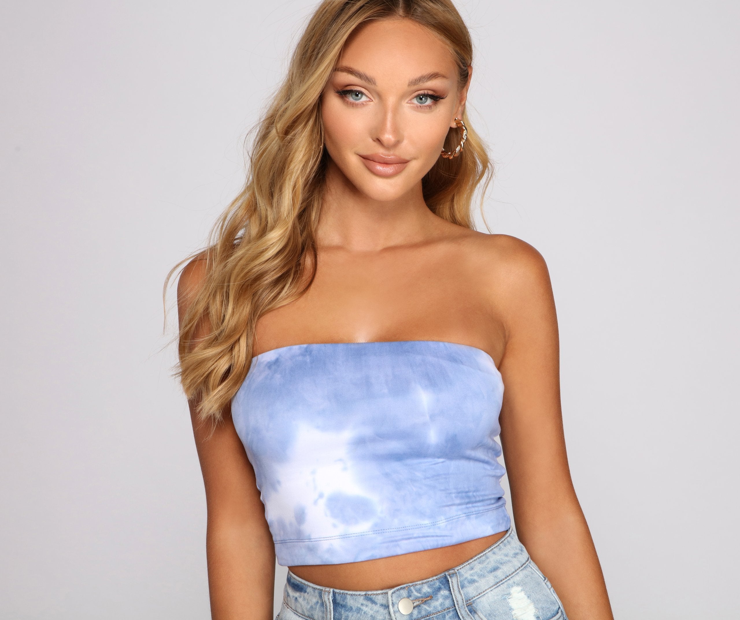 Totally Retro Brushed Knit Tube Top - Lady Occasions