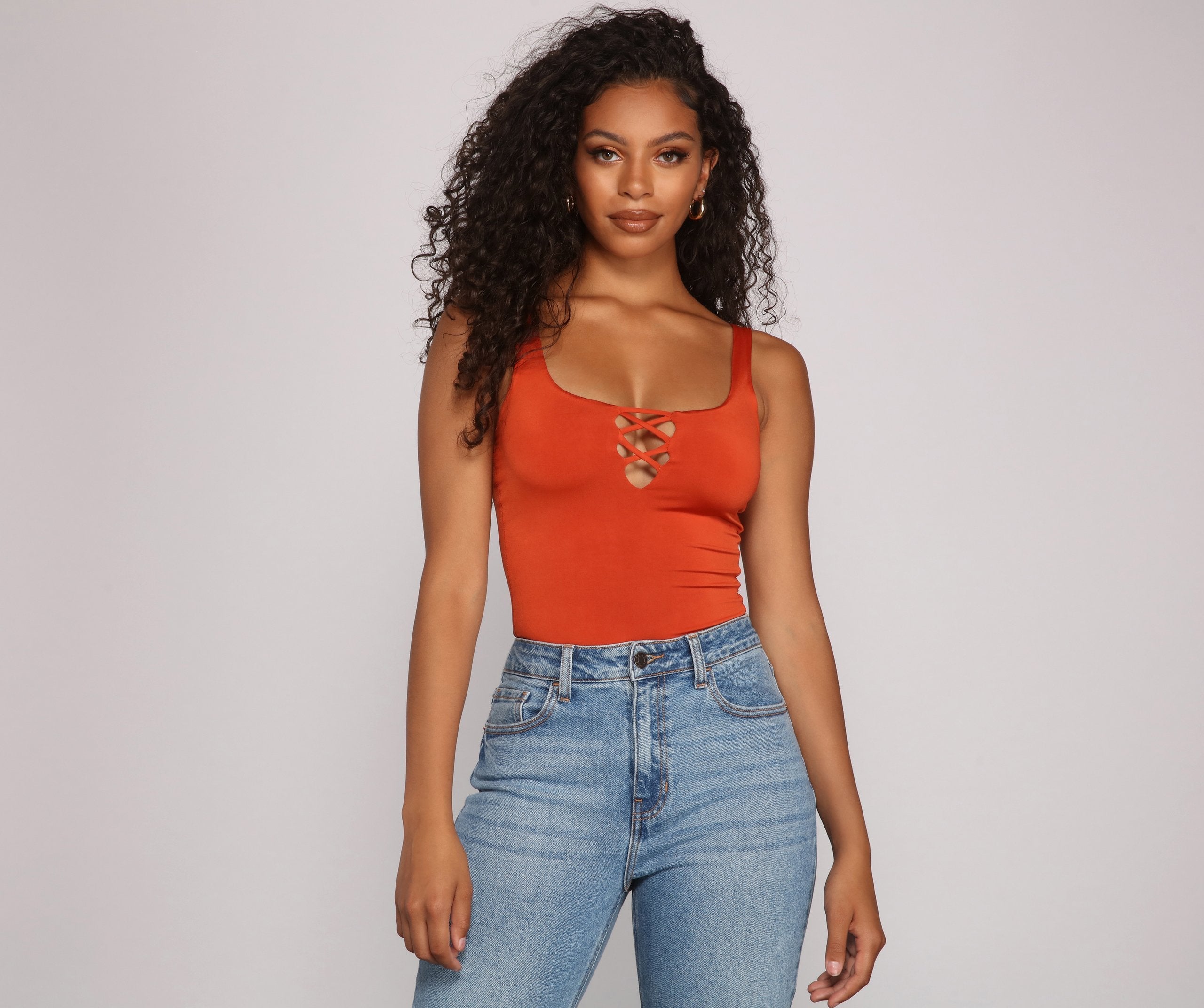 Keep It On-Trend Strappy Bodysuit - Lady Occasions