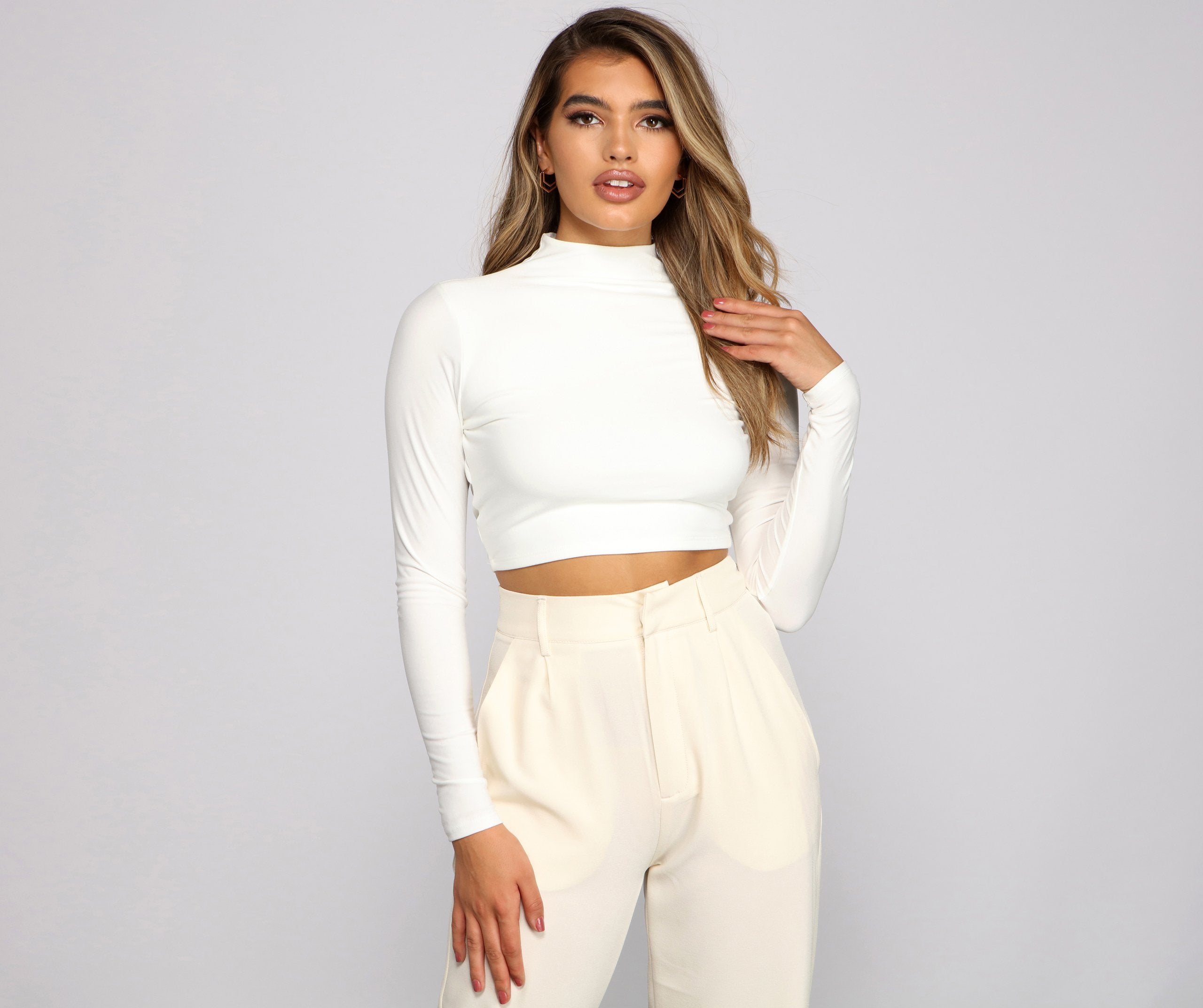 Second Look Open Back Crop Top - Lady Occasions