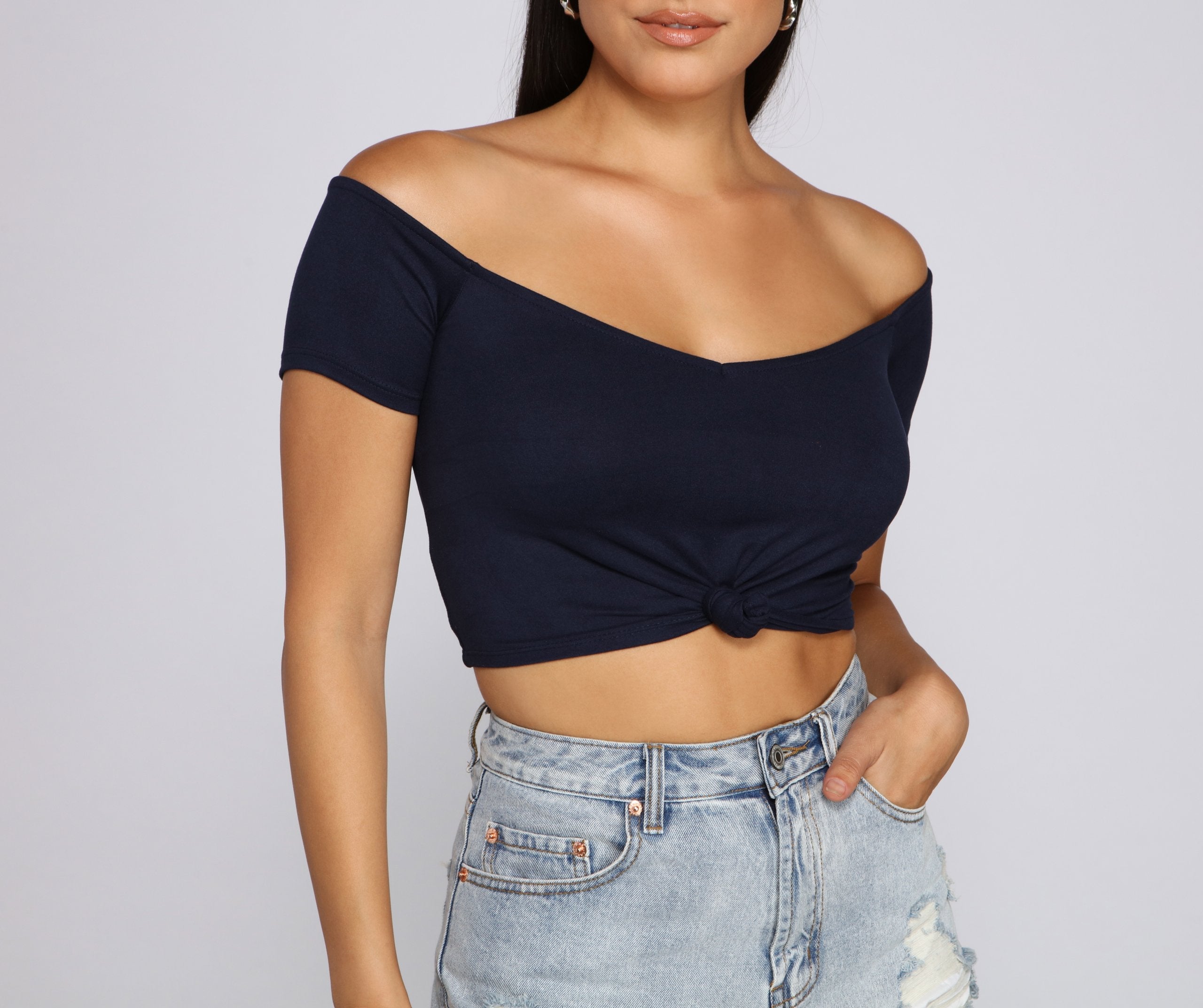 Sweet And Simple Crop Top - Lady Occasions