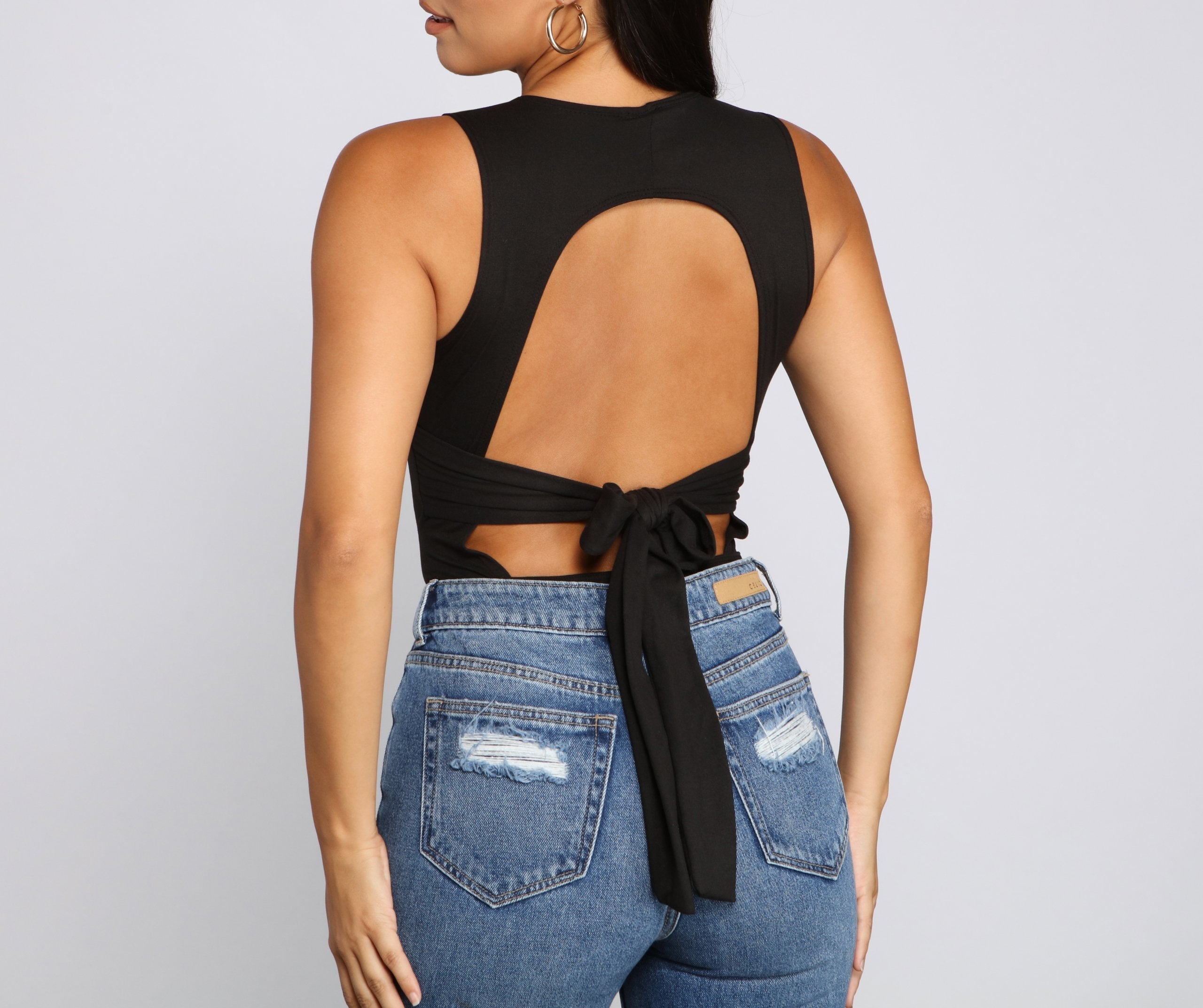 Dash Of Chic Open Back Bodysuit - Lady Occasions