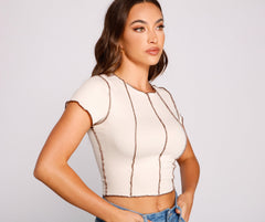 Not What It Seams Knit Top - Lady Occasions