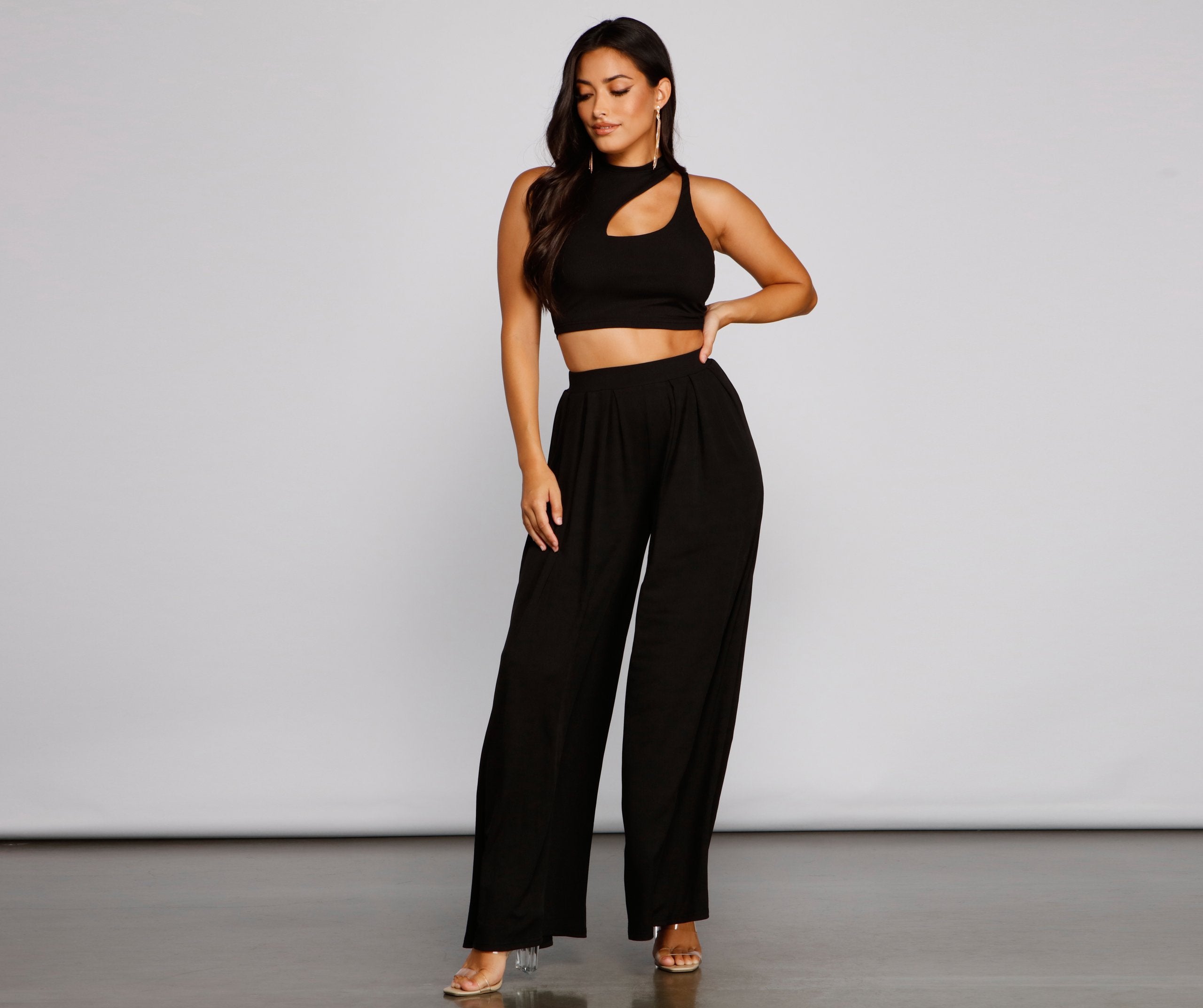 Vacay Vibes Cutout Crop Top - Lady Occasions