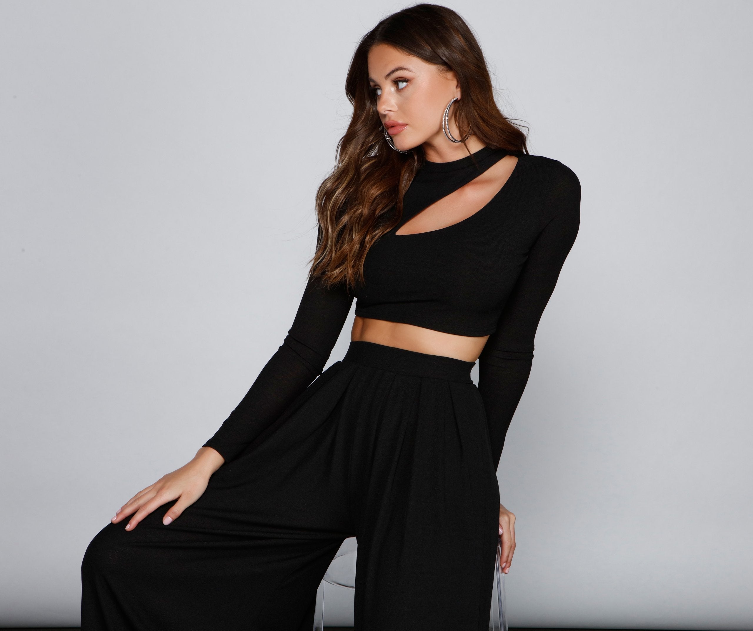 Make It Bold Cutout Crop Top - Lady Occasions