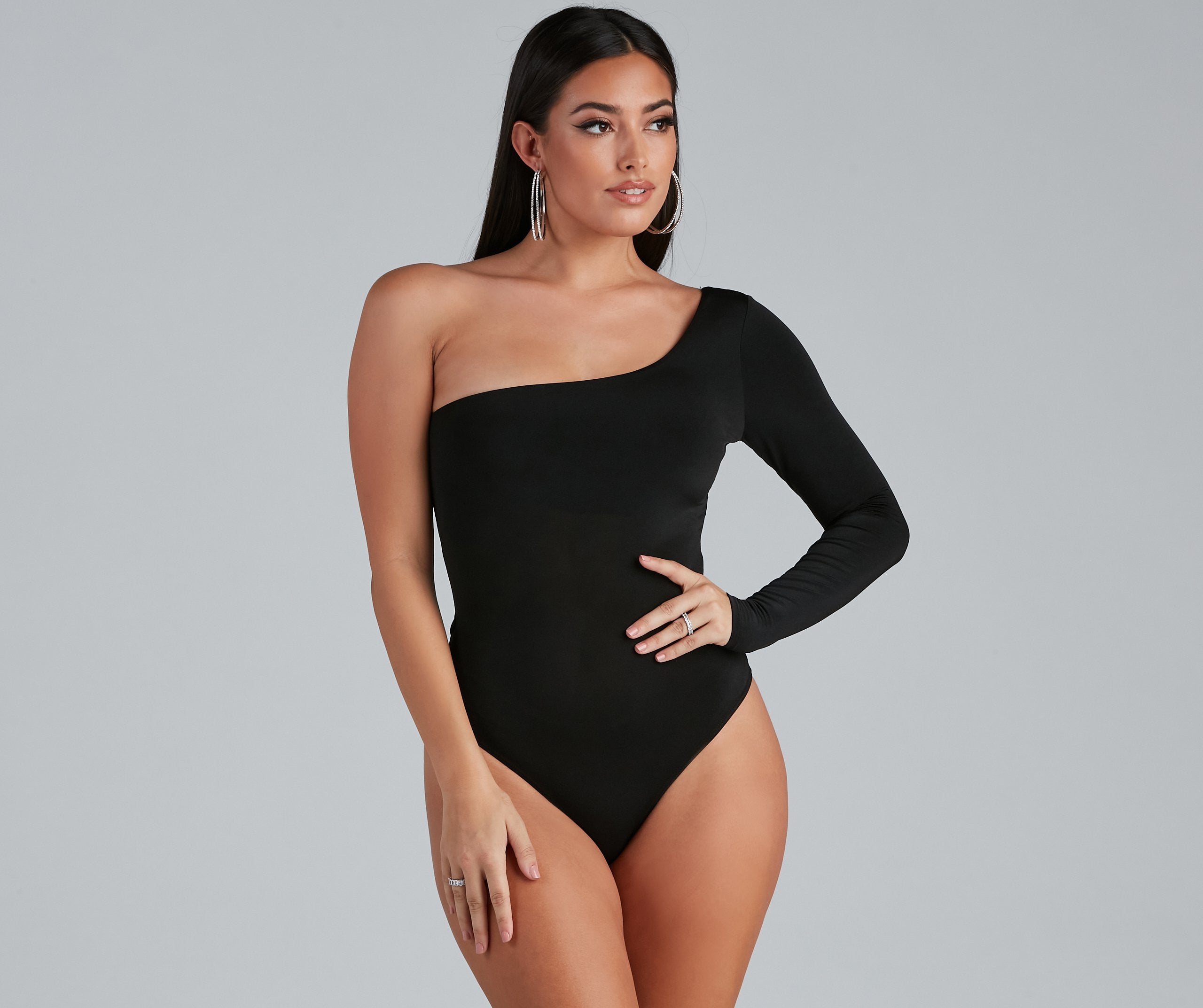 Strappy Stunner One-Shoulder Bodysuit - Lady Occasions