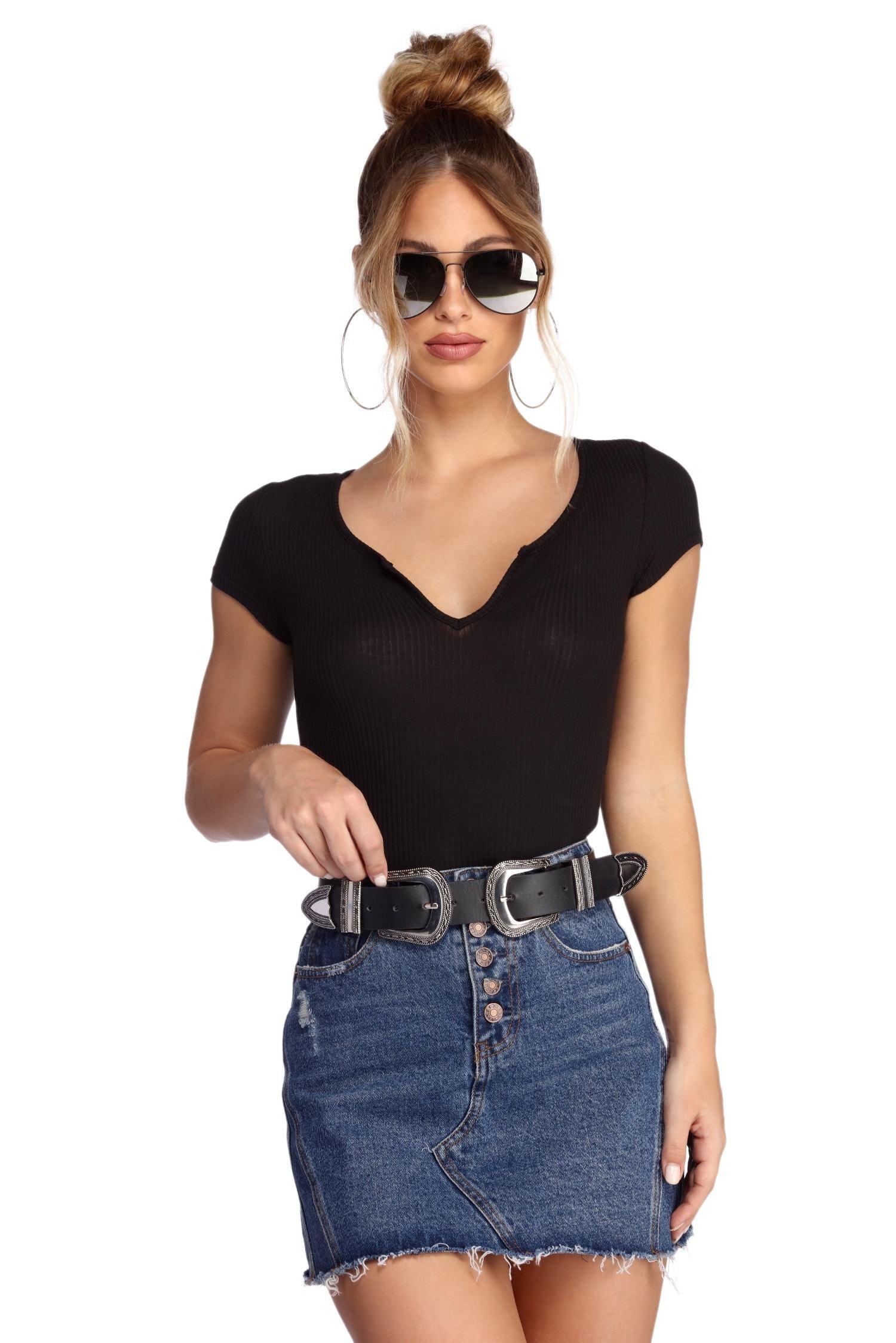 Back To Basics Ribbed Top - Lady Occasions