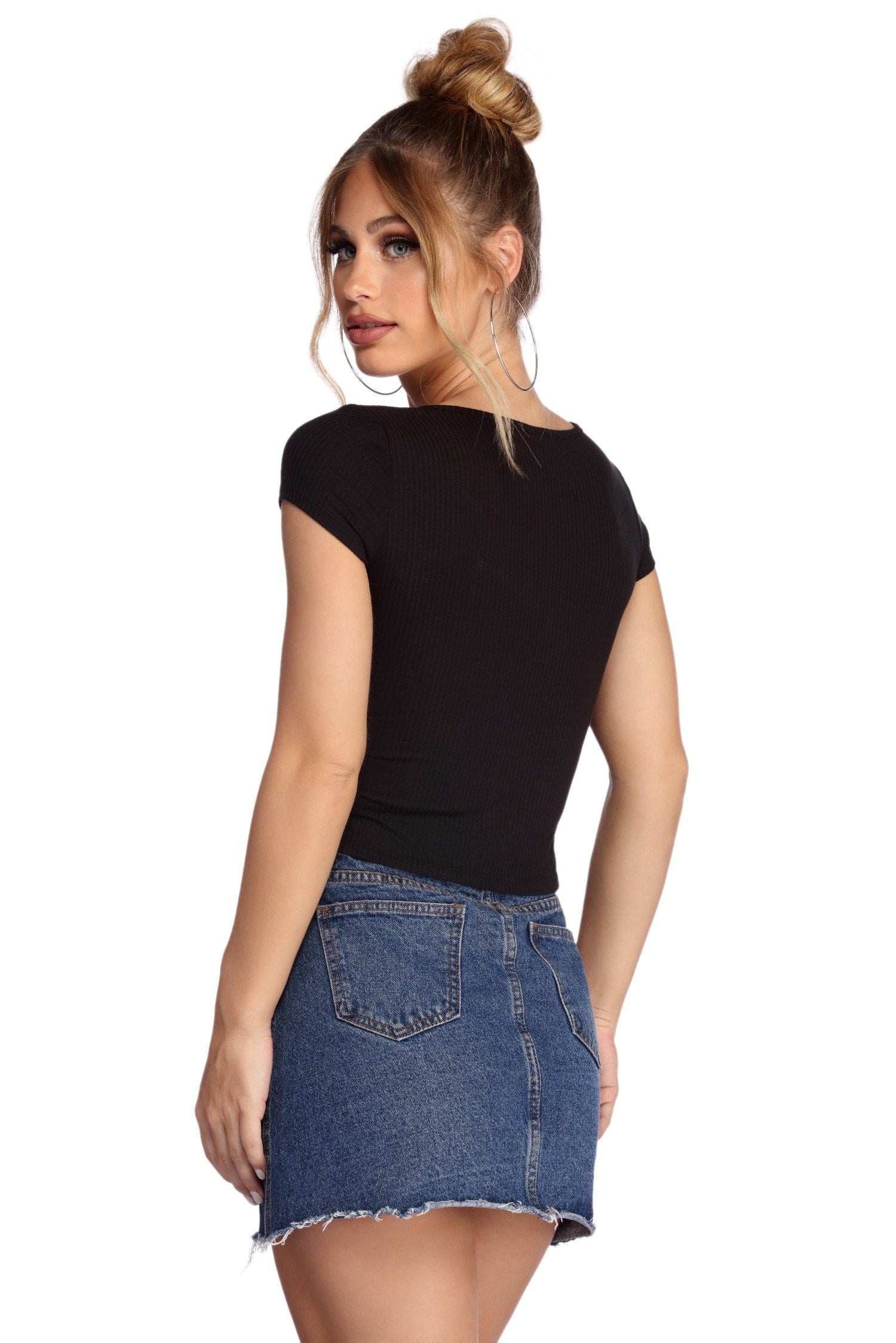 Back To Basics Ribbed Top - Lady Occasions