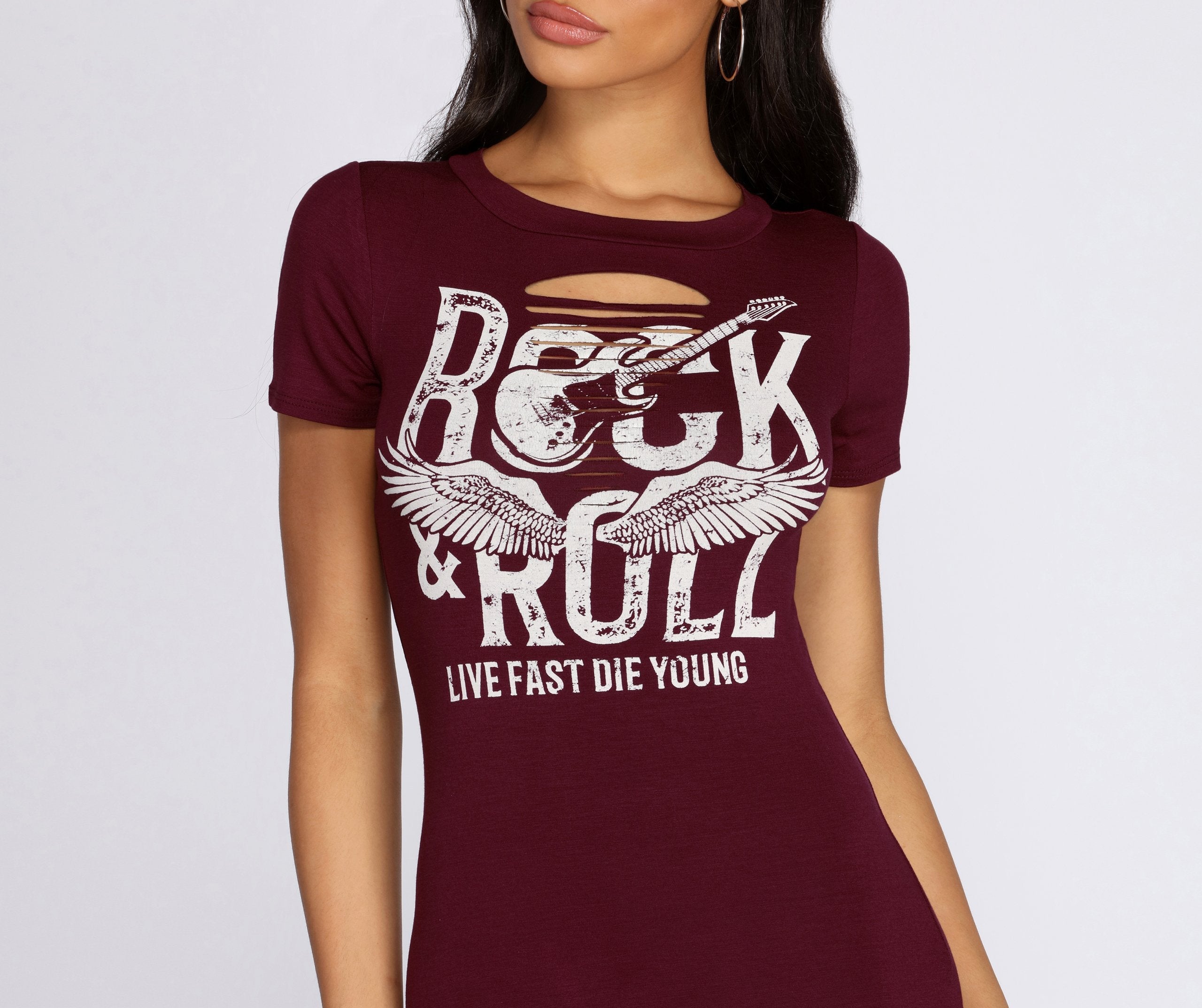 Rock N' Roll Vintage Tunic - Lady Occasions