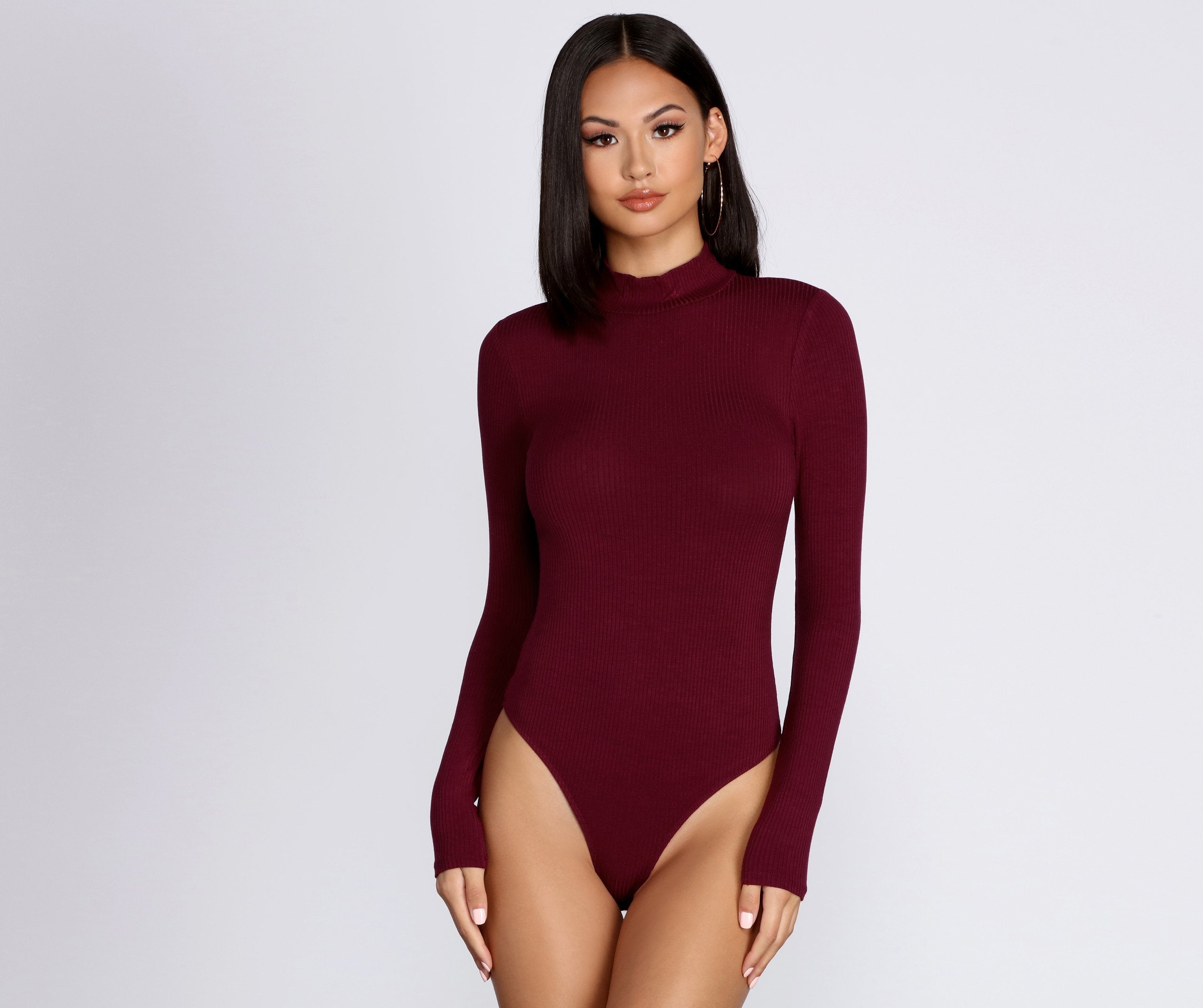 Make It Basic Ribbed Bodysuit - Lady Occasions