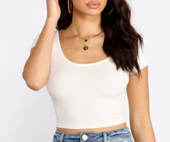 Sassy Strappy Back Cropped Tee - Lady Occasions