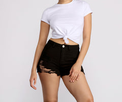 Knot So Basic Crop Top - Lady Occasions