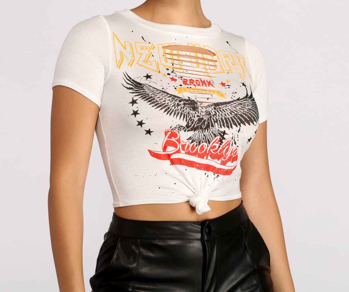 Hello Brooklyn Graphic Tee - Lady Occasions